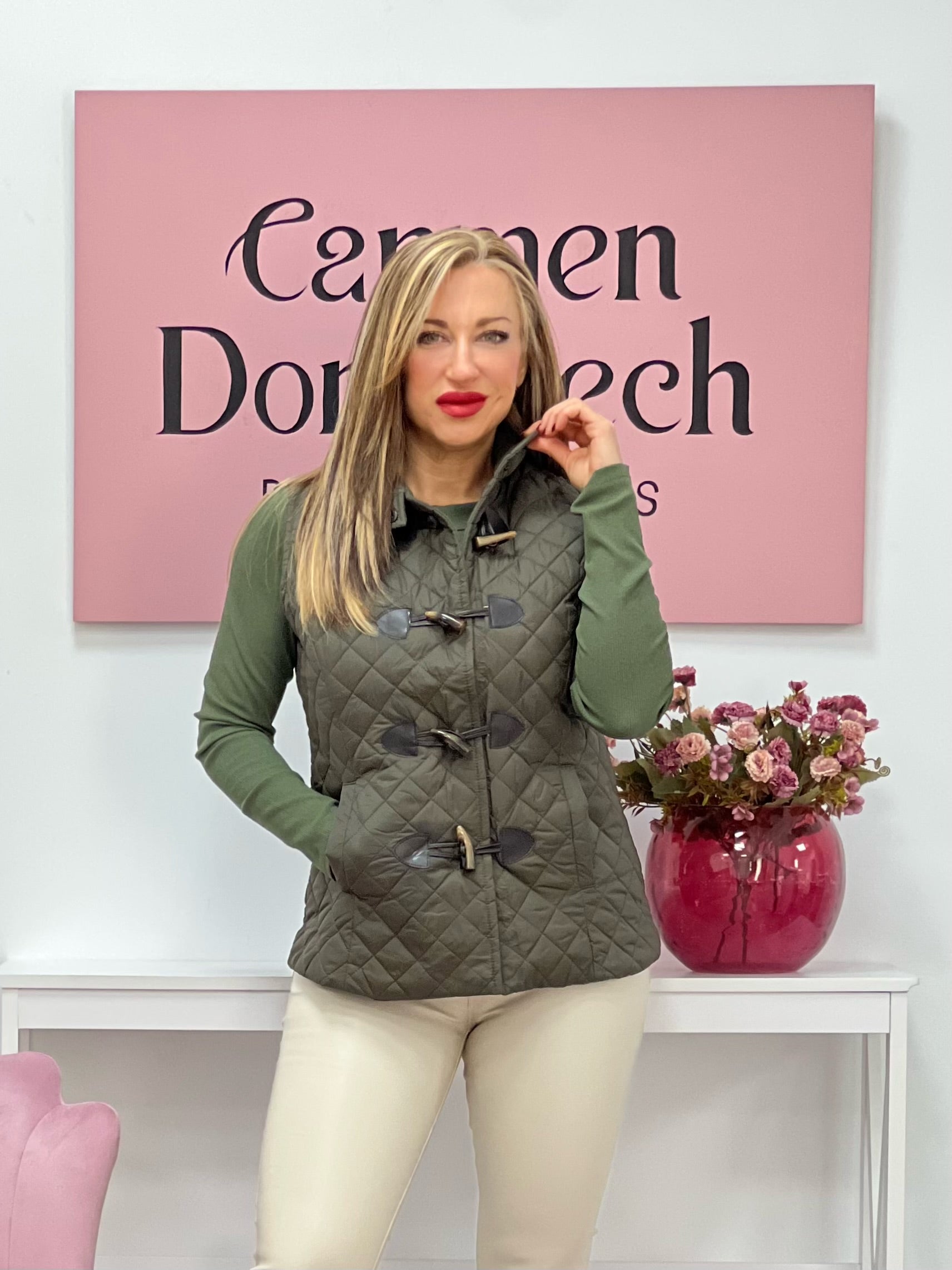 CHALECO “Viena” VERDE MILITAR