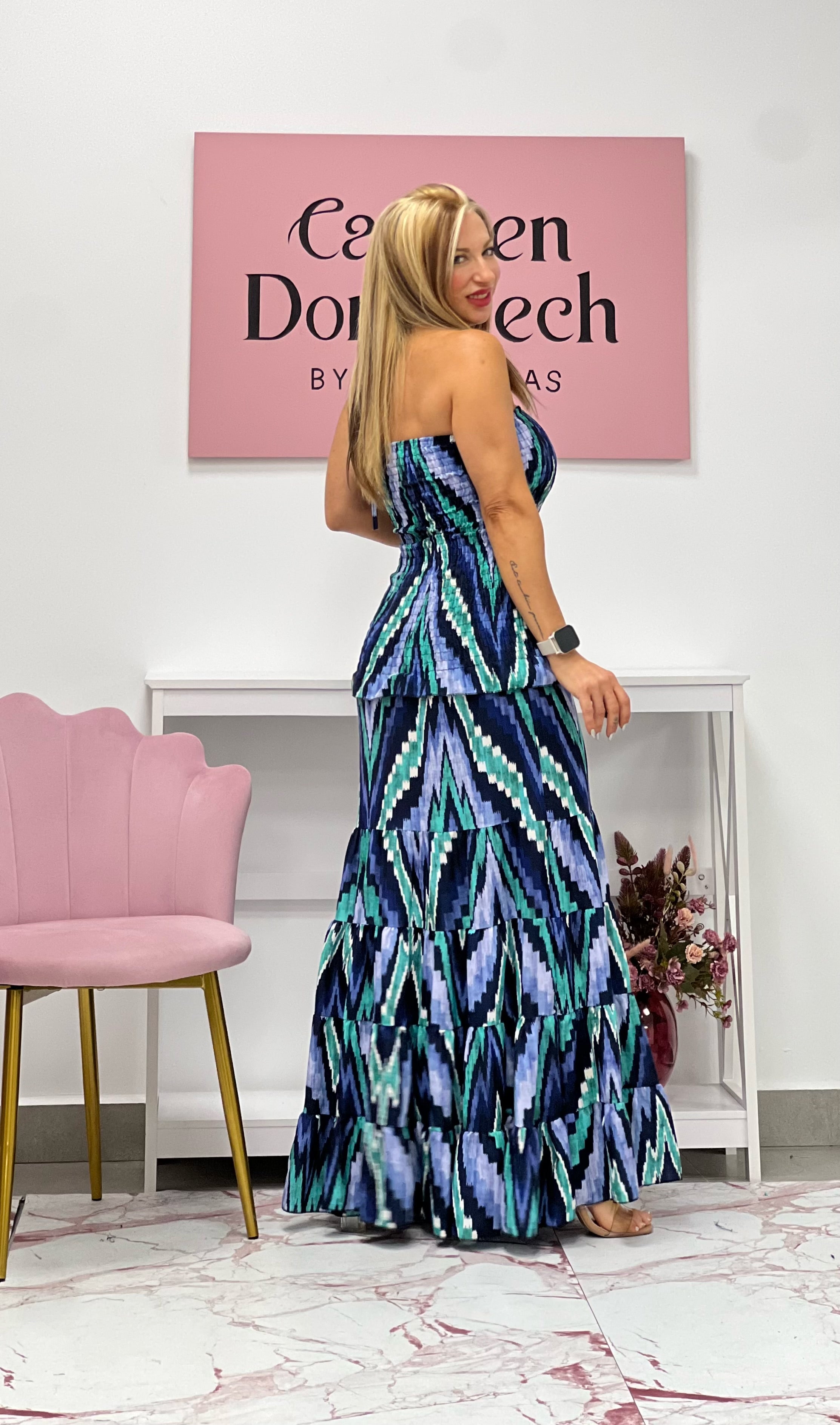 VESTIDO “Indo” AZUL