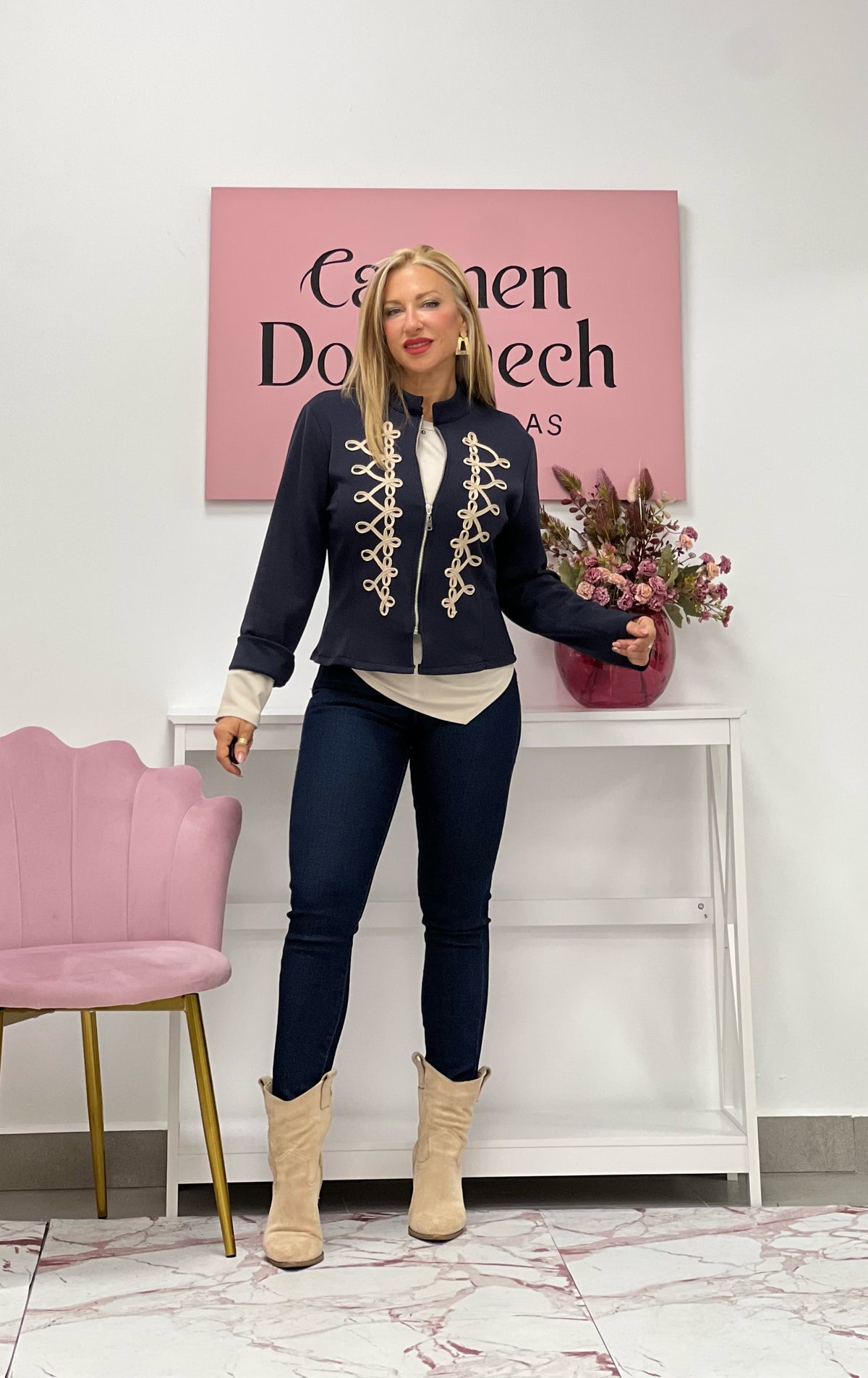 CHAQUETA “Gina” AZUL MARINO