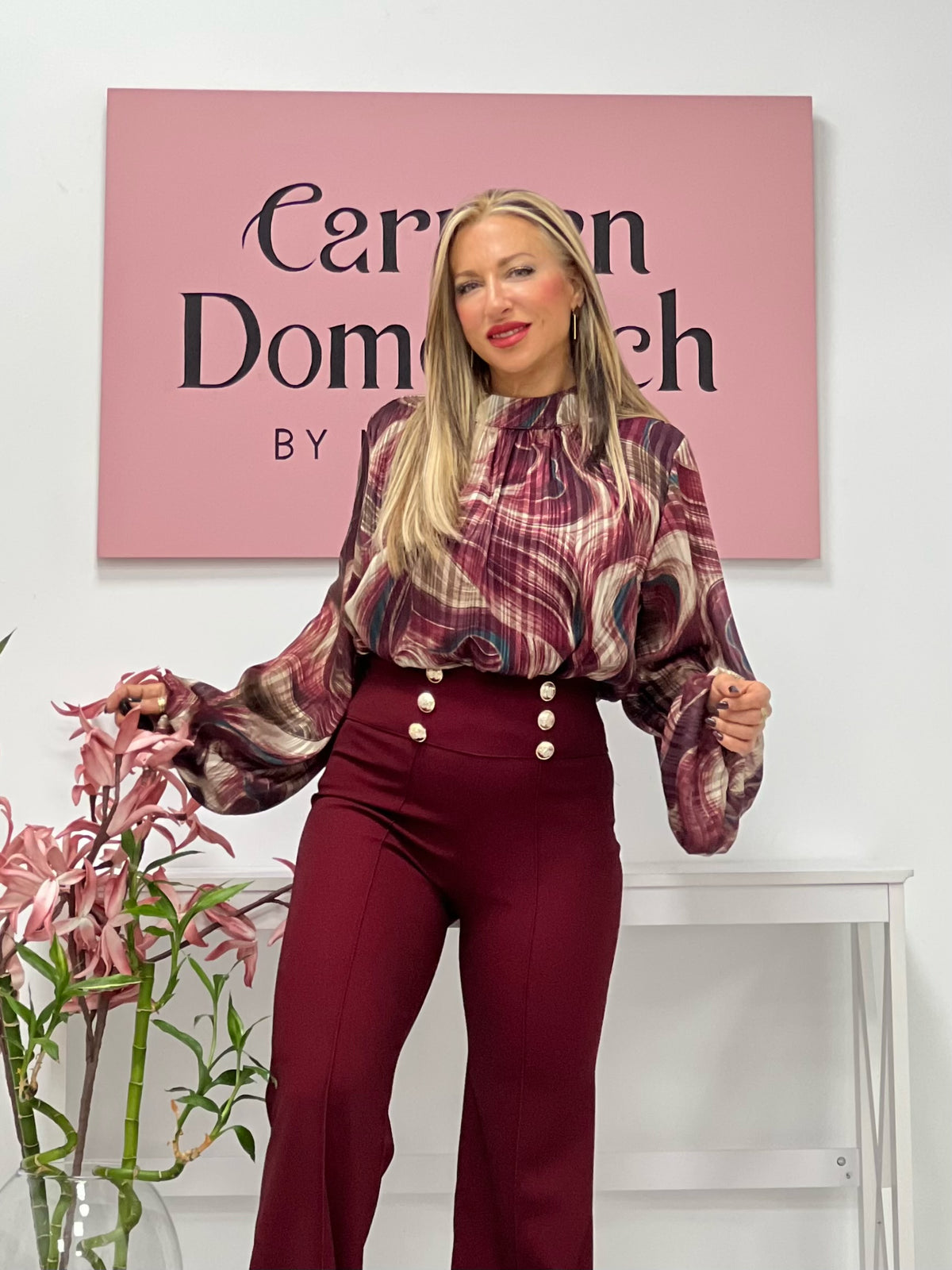 PANTALON “Miranda” BURDEOS