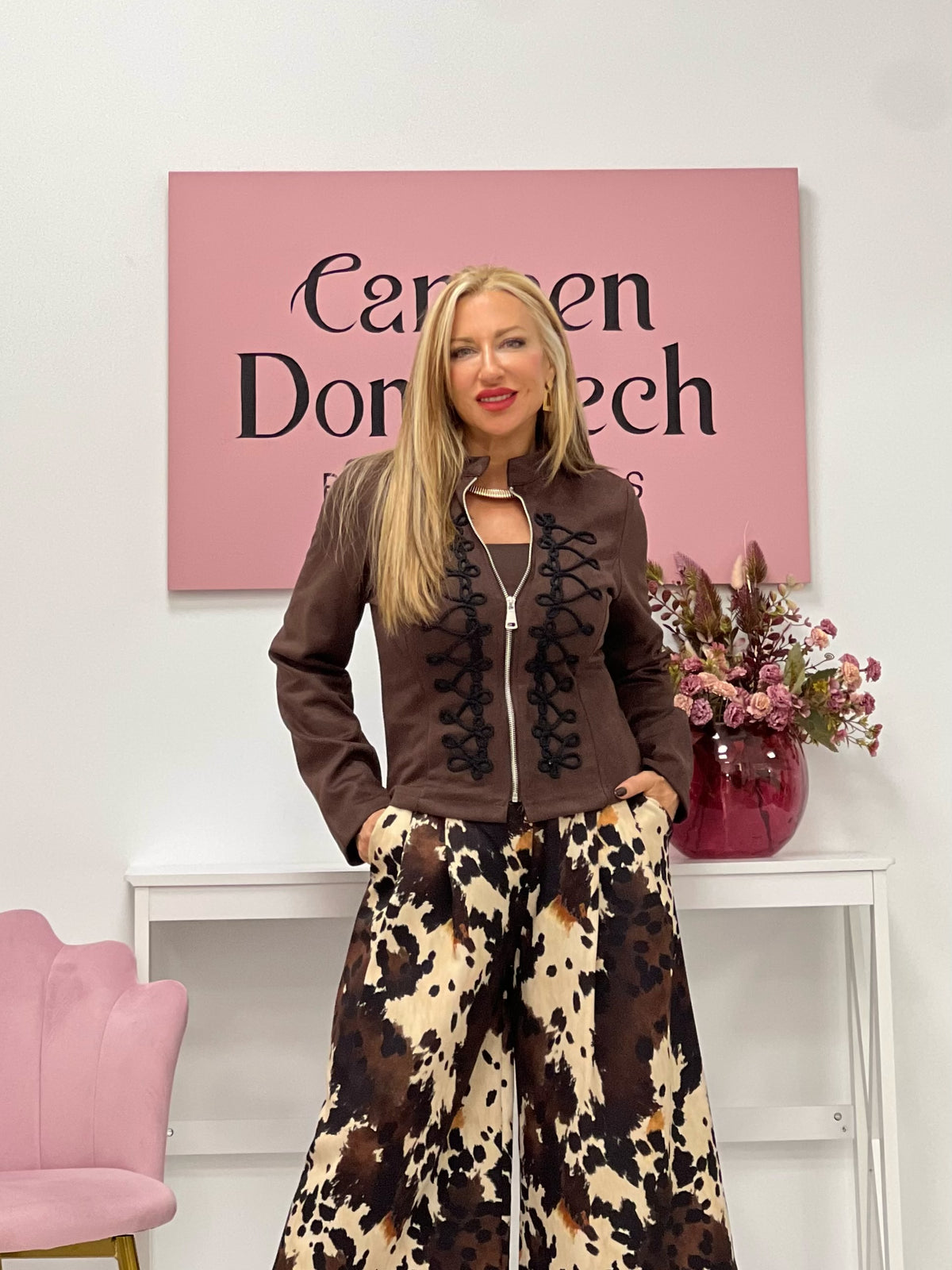 CHAQUETA “Carmina” CAFÉ