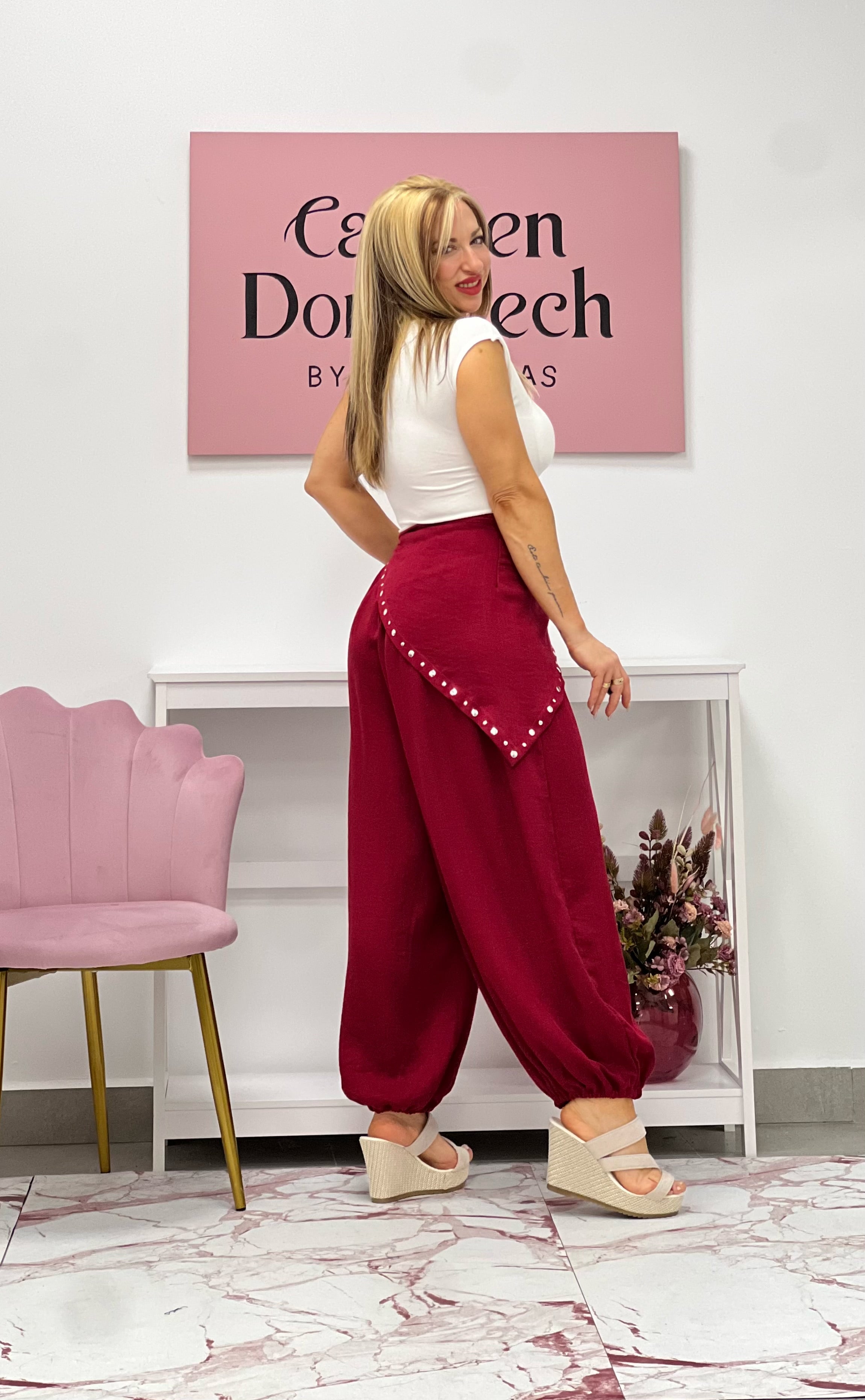 PANTALÓN “Ibiza” ROJO INDIO