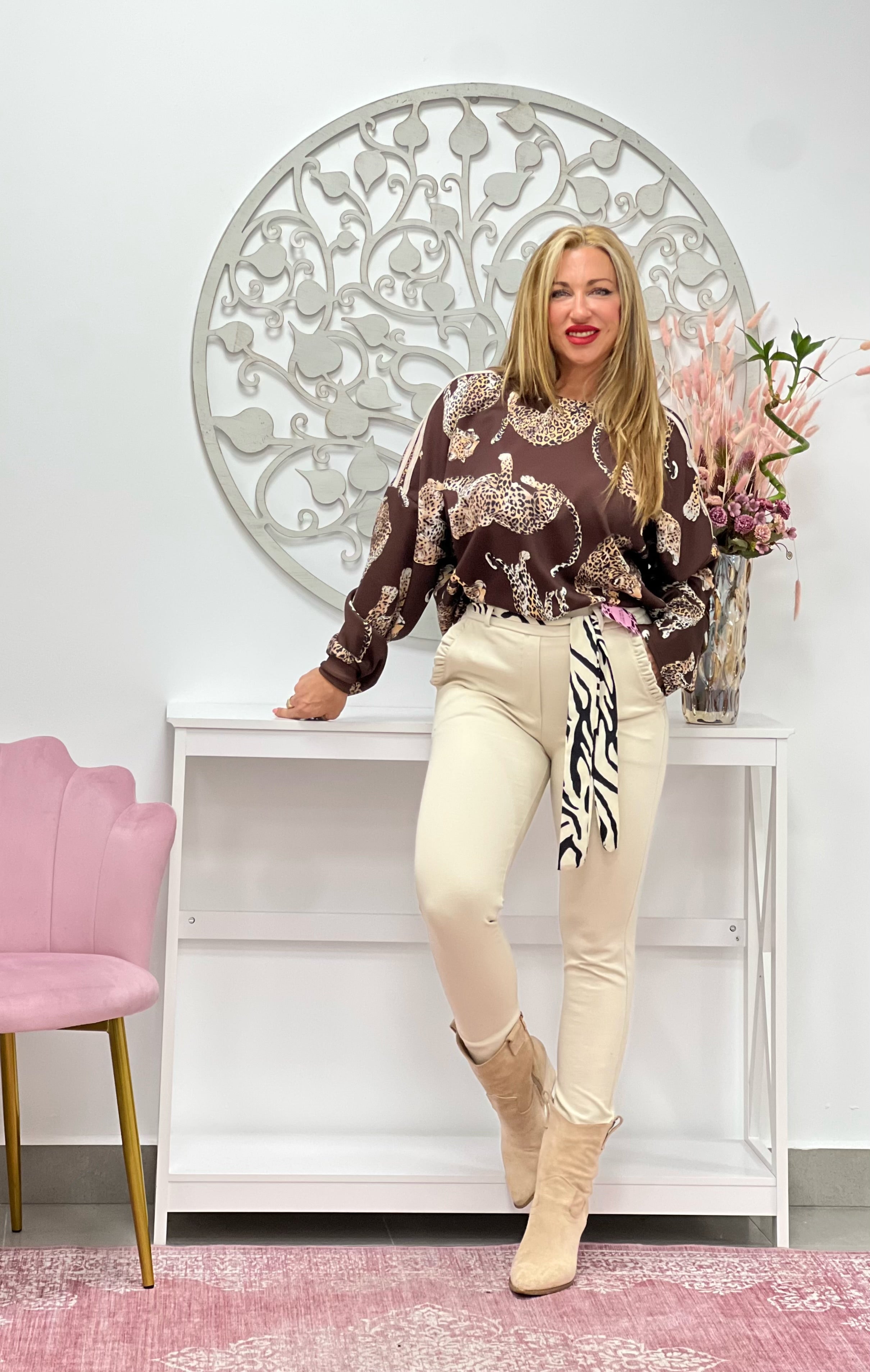 PANTALÓN “Cebra” MARFIL