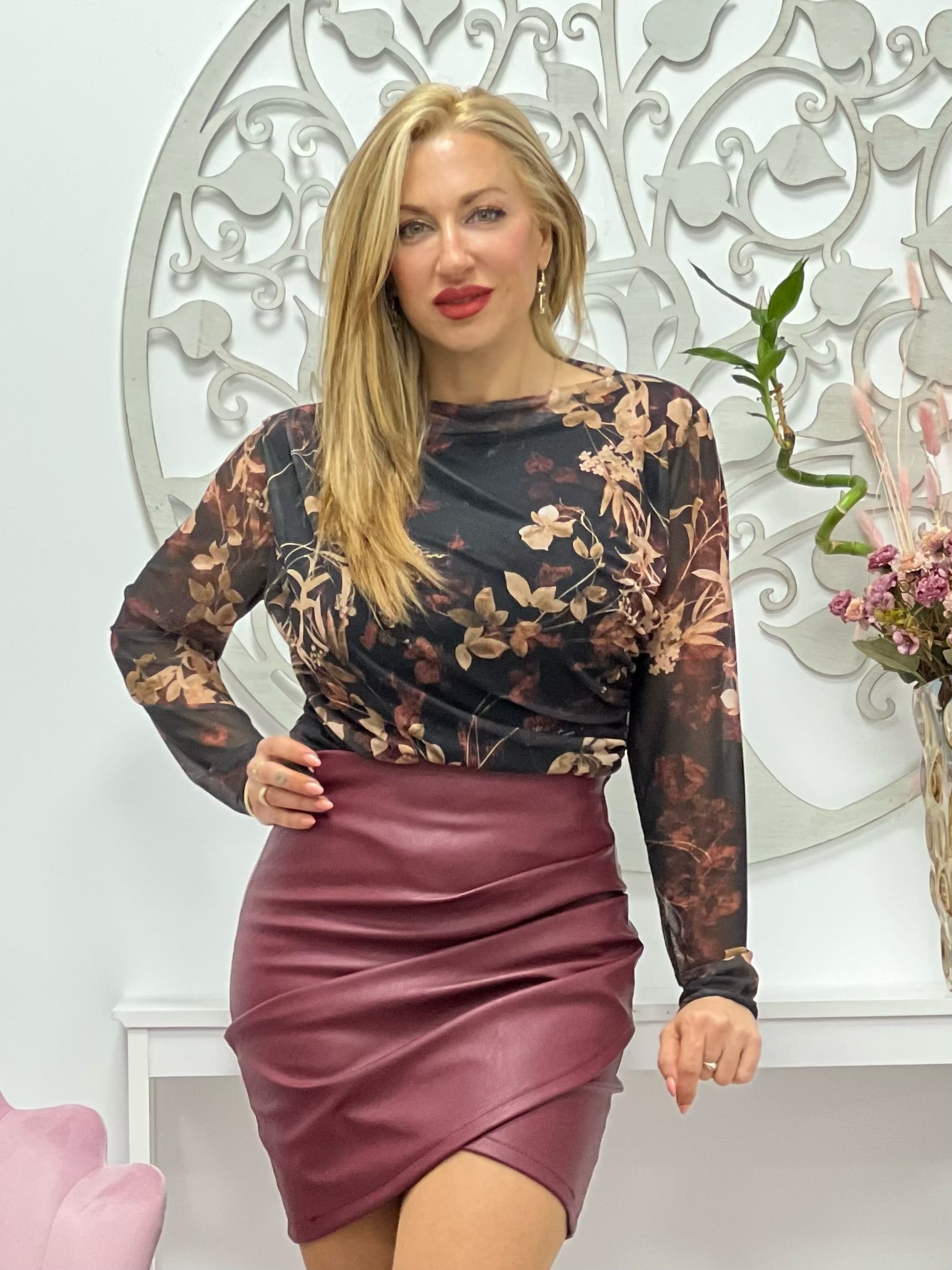 FALDA “Nani” BURDEOS