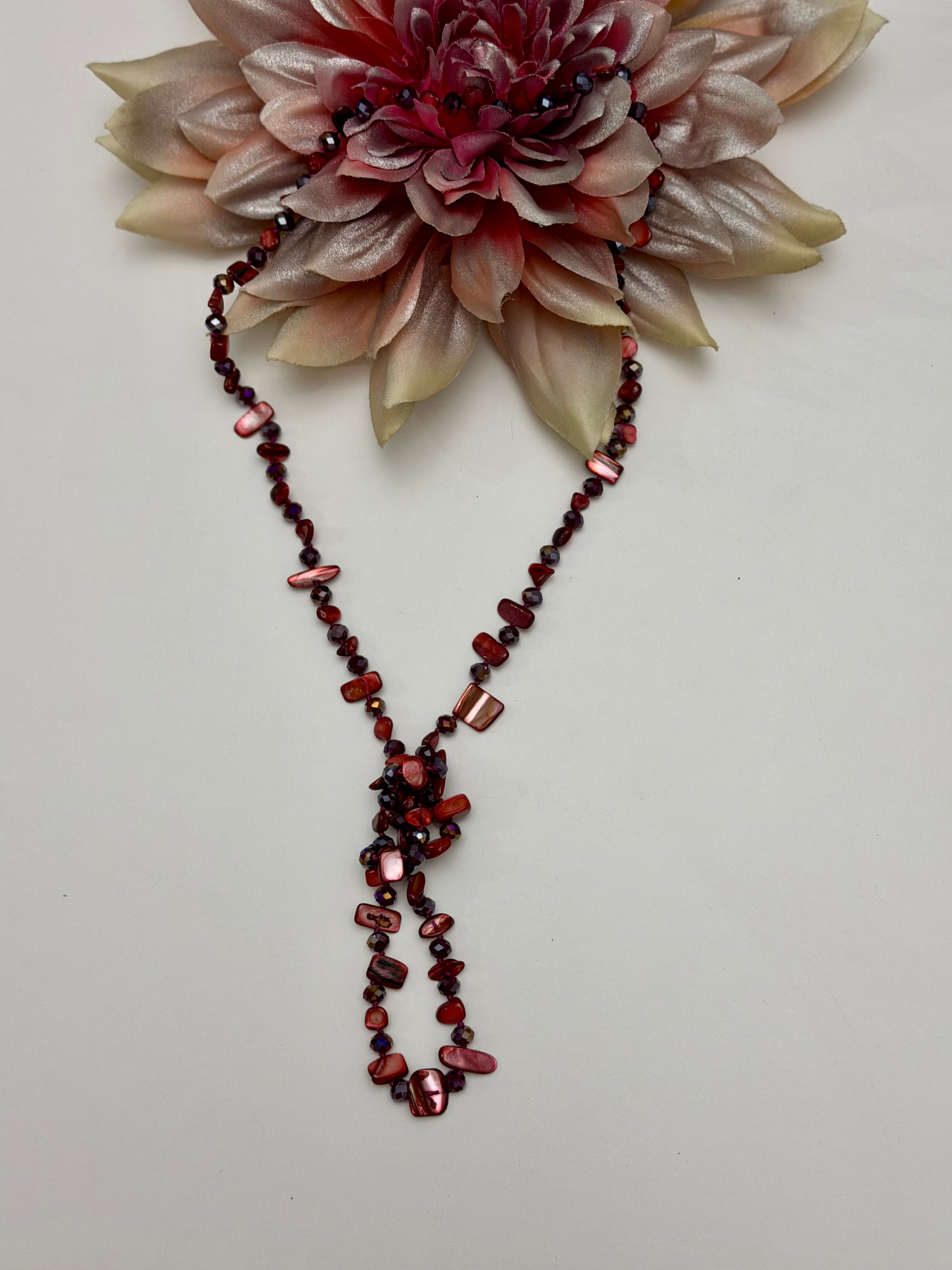 COLLAR CRISTAL ROJO
