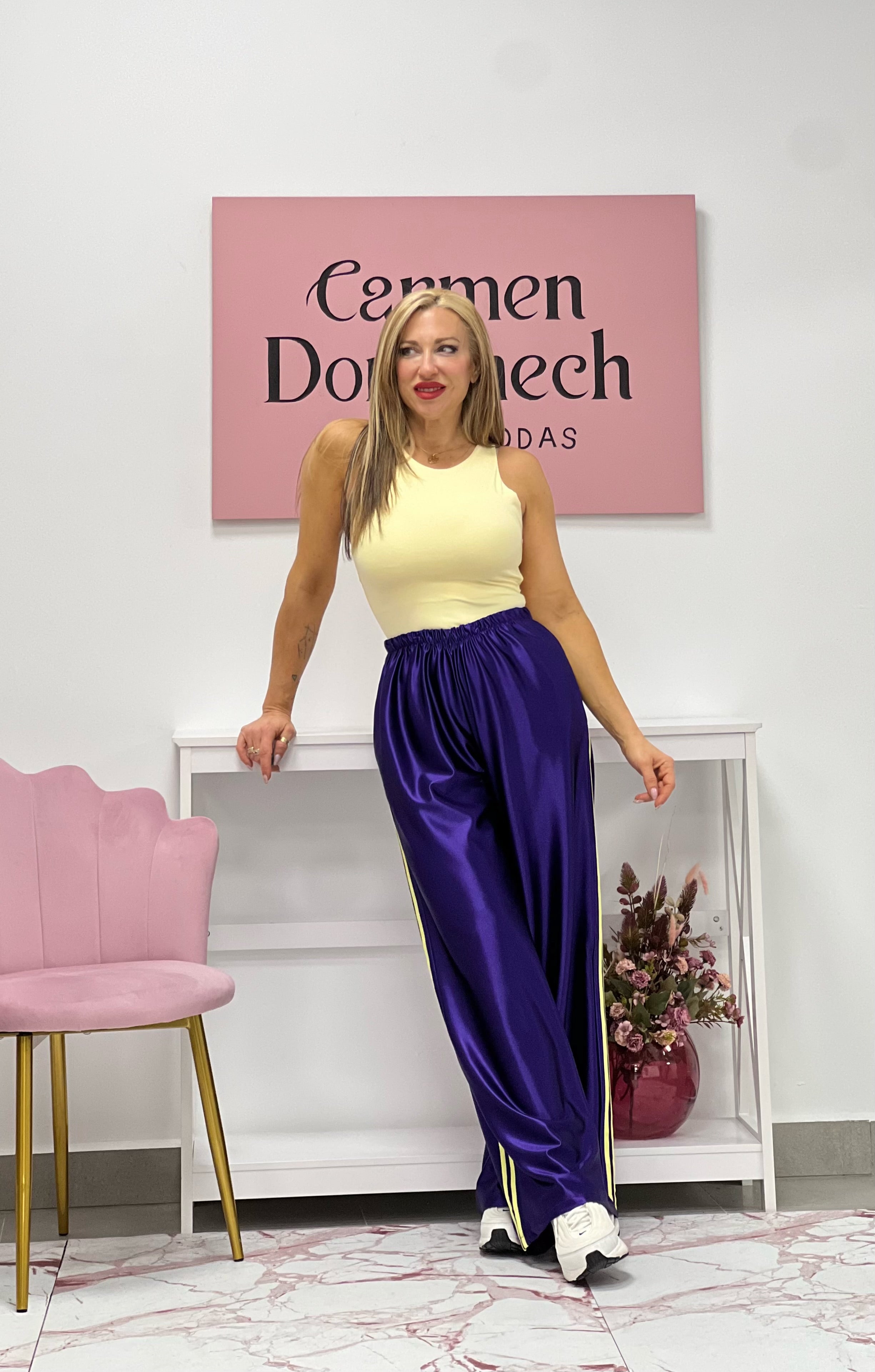 PANTALÓN “Greta” MORADO
