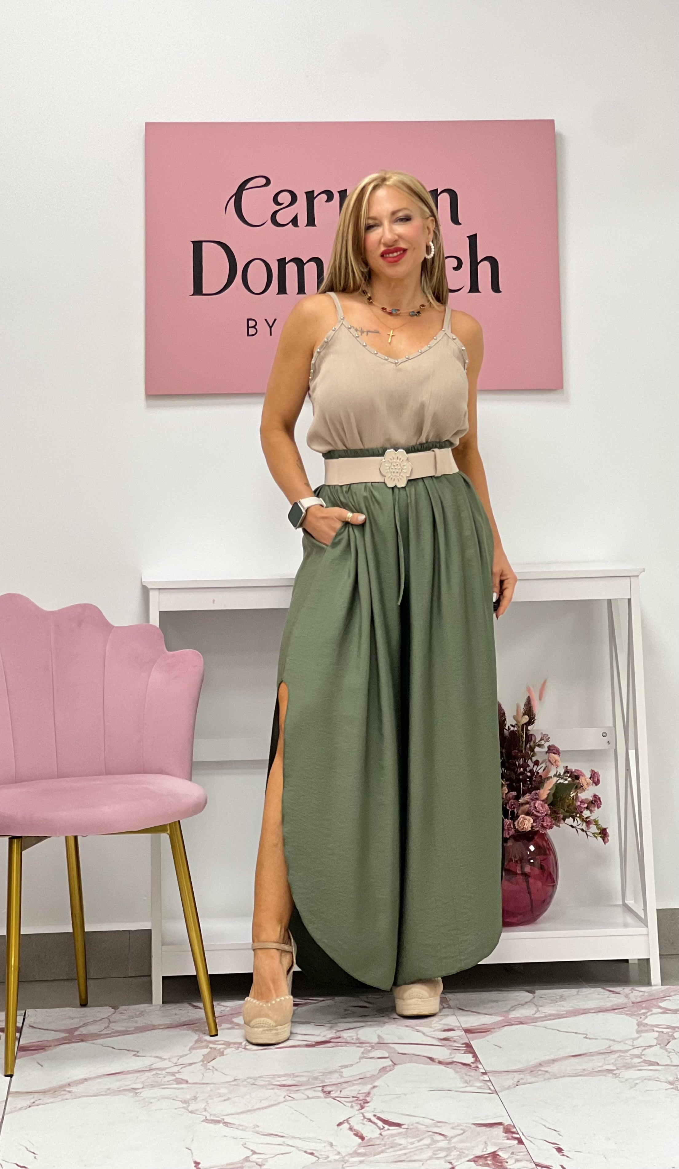 PANTALON “Carla” VERDE