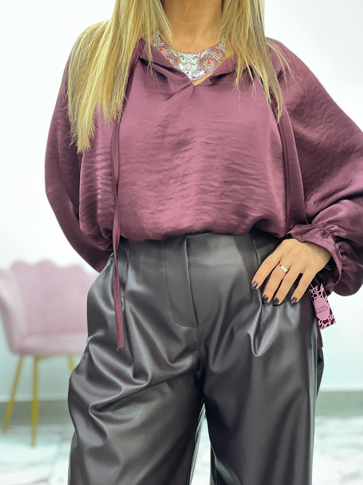 PANTALON “Vega” BERENJENA