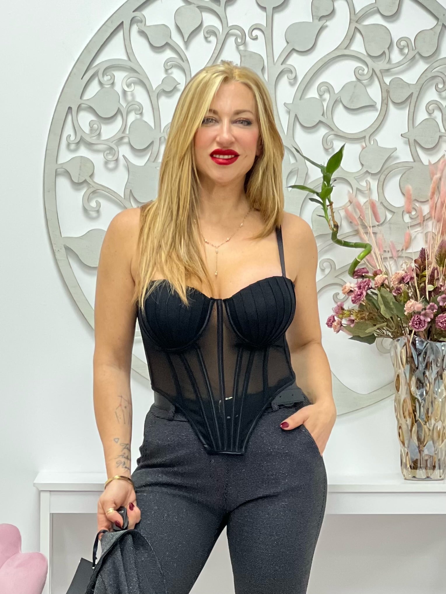 CORPIÑO “Diva” NEGRO