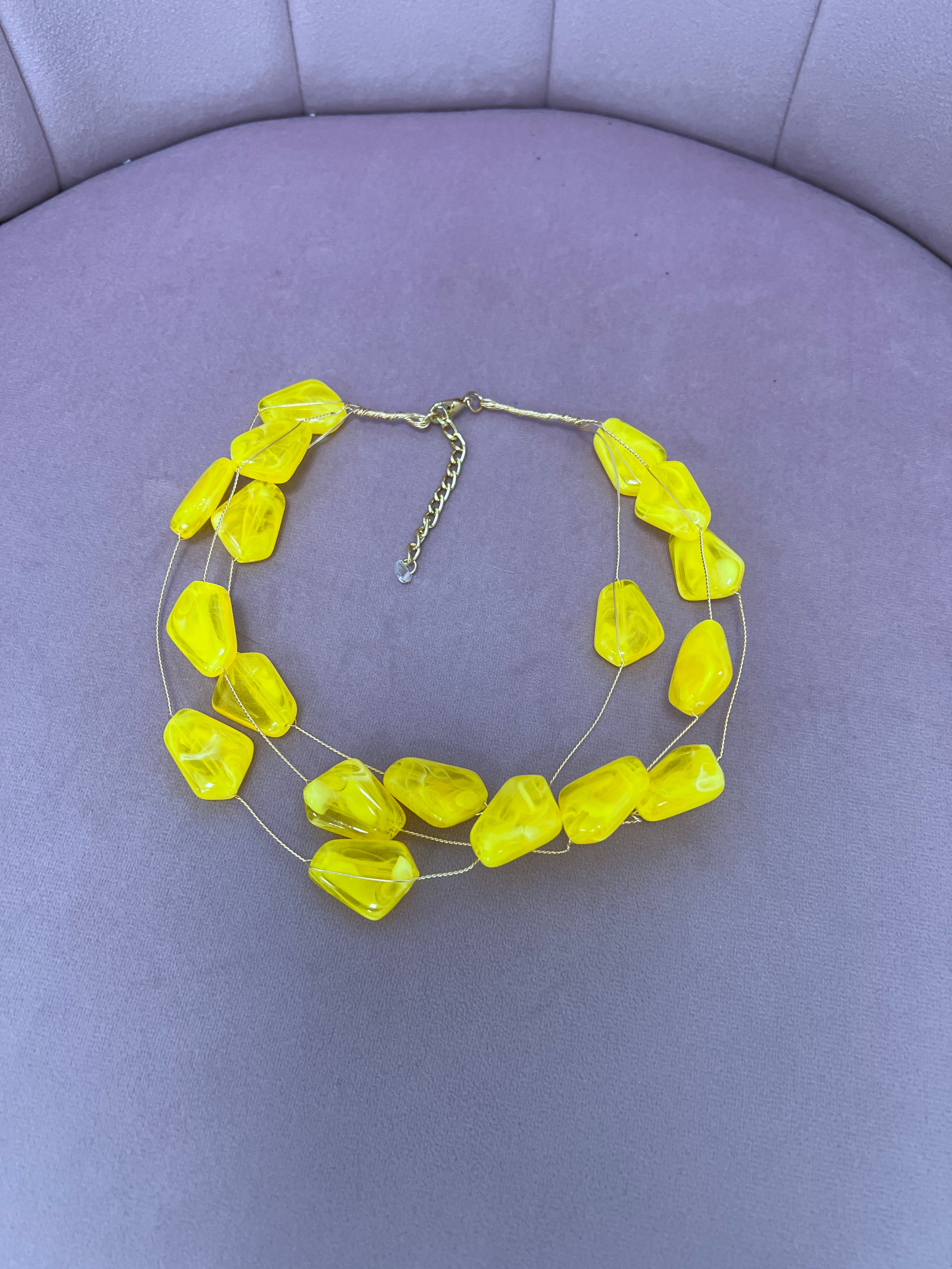 GARGANTILLA “Piedras” AMARILLO
