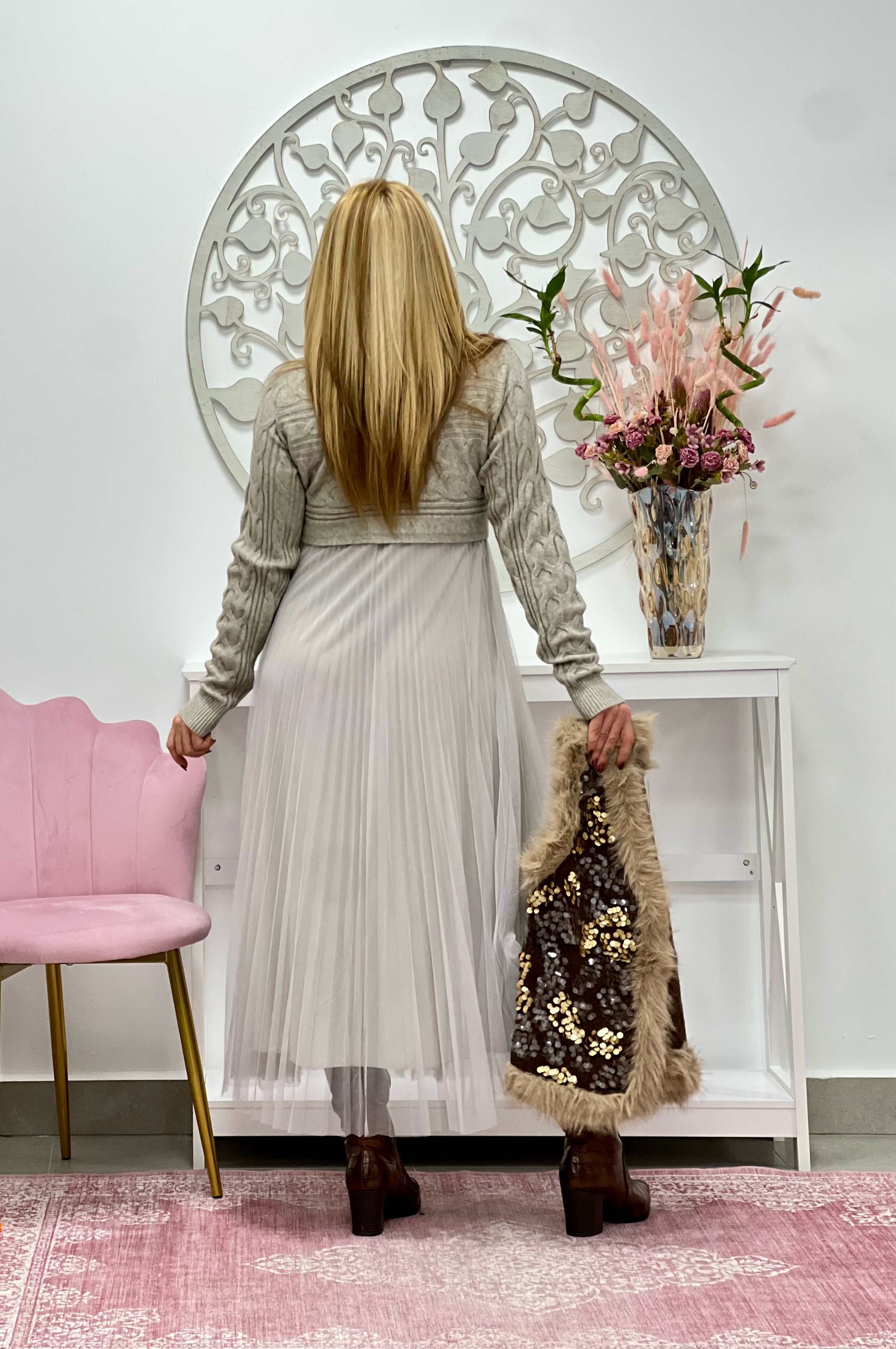 VESTIDO "Charlote" GRIS