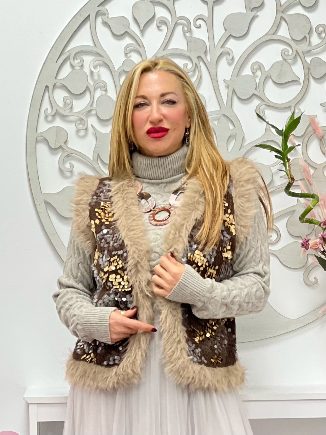 CHALECO "Muse" MARRÓN