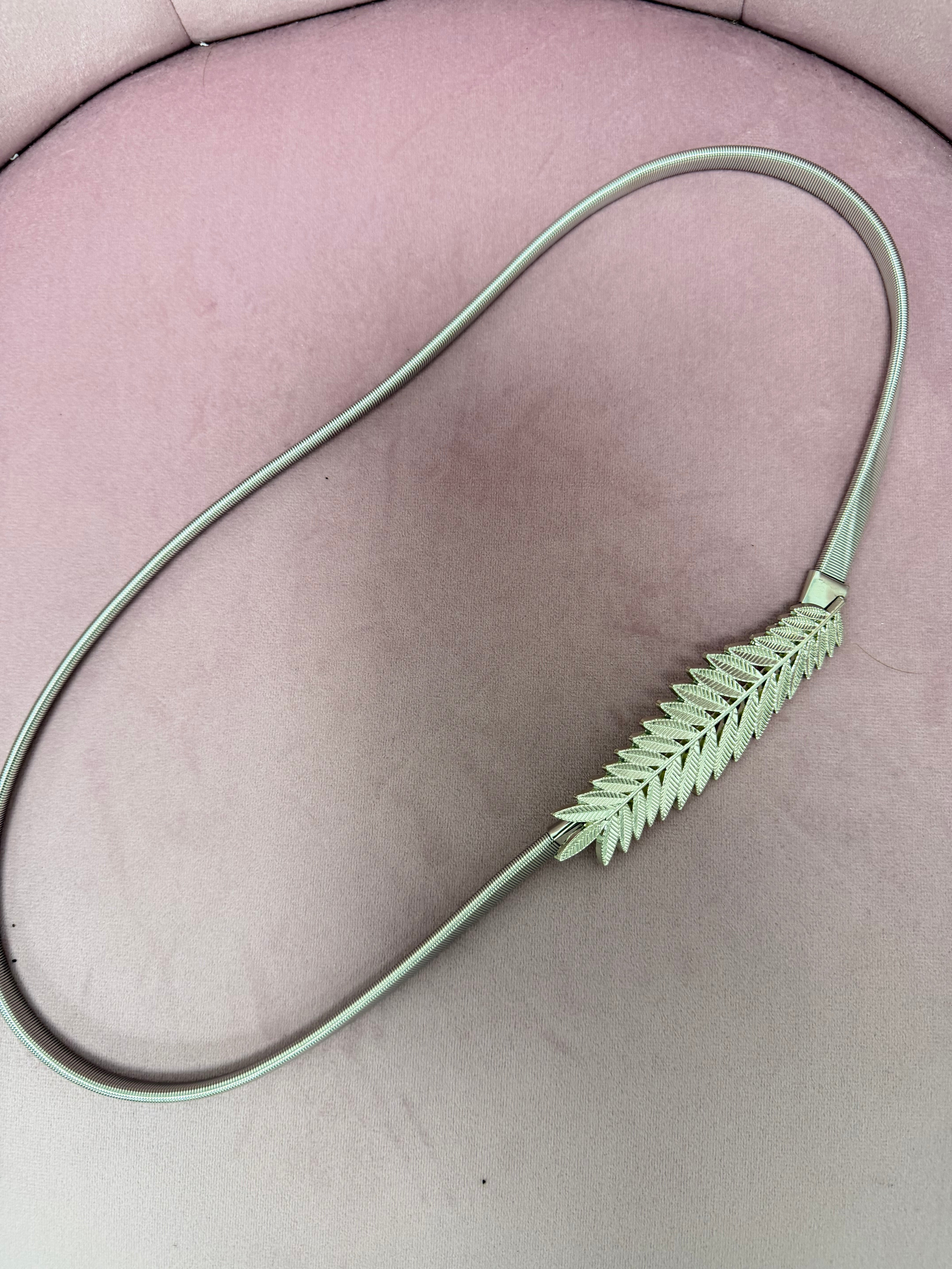 CINTURÓN “Hoja” PLATA
