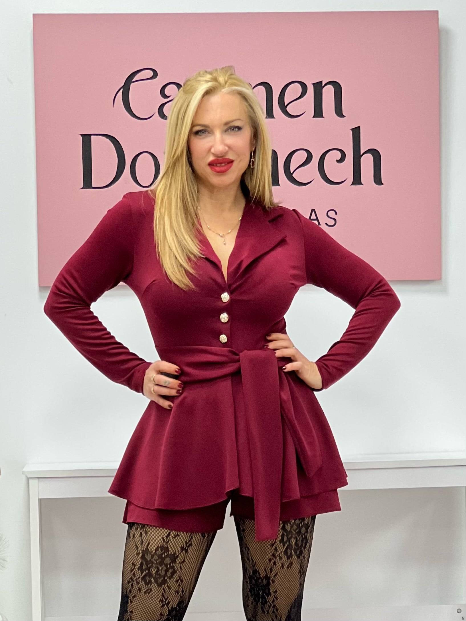 MONO CORTO “Viena” BURDEOS