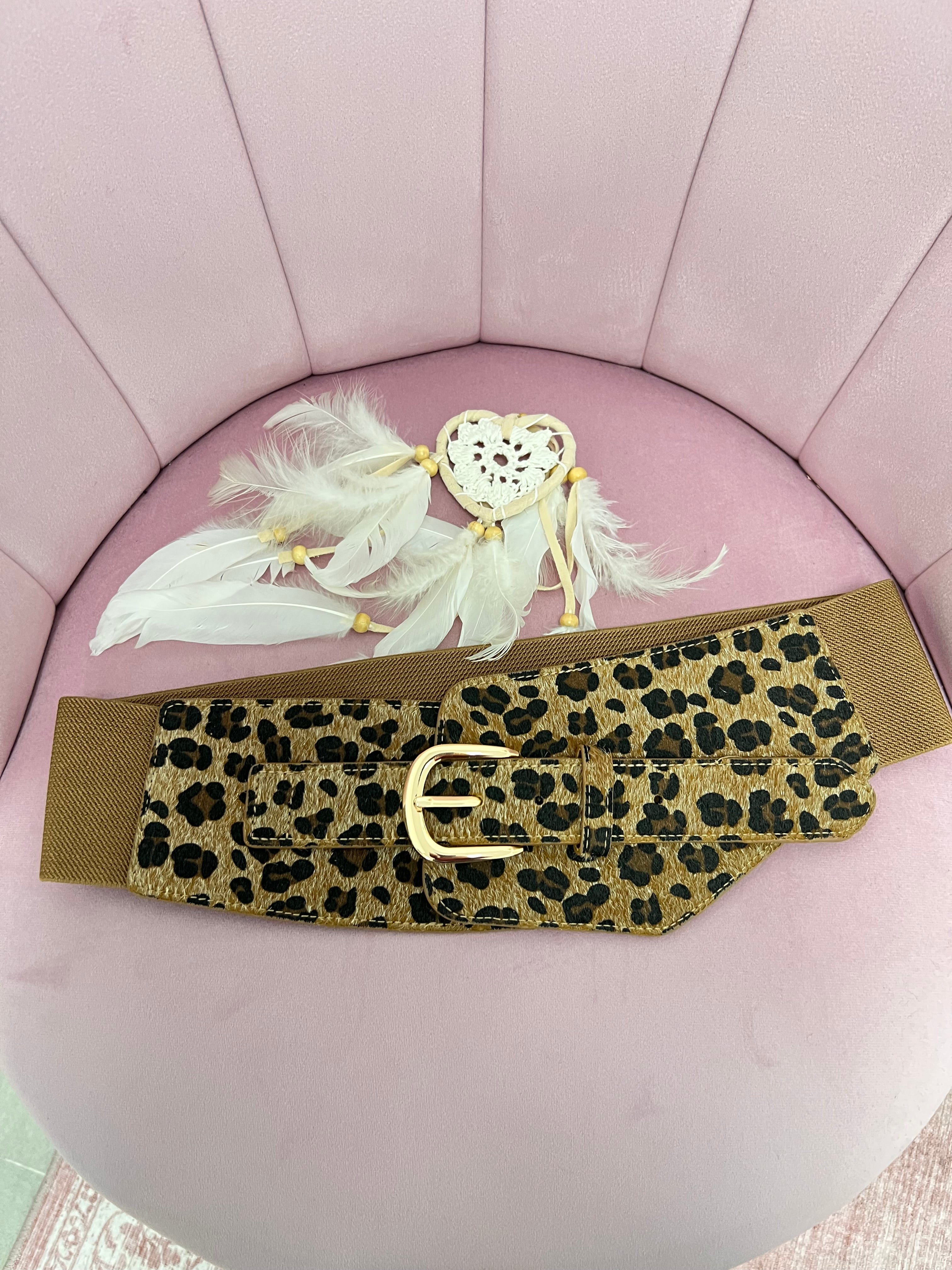 CINTURÓN “Elva” LEOPARDO BEIGE