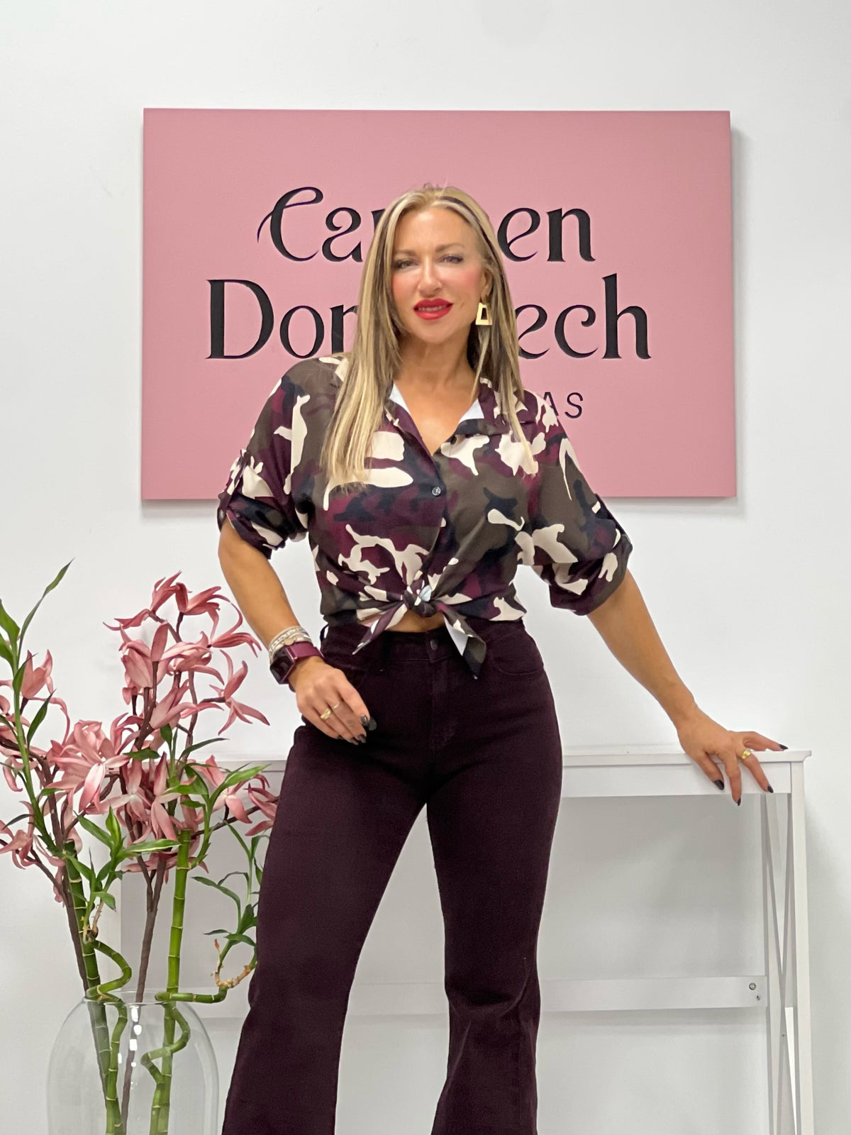 CAMISA “Caza” BERENJENA