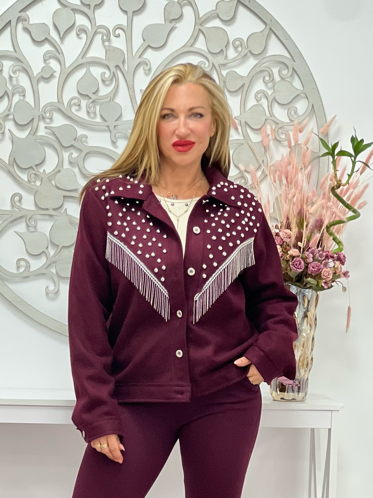 ABRIGO “Tacha” BURDEOS