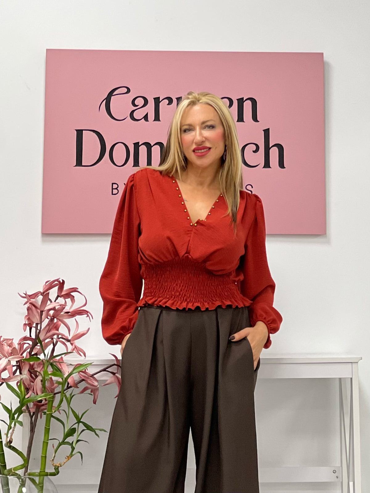 BLUSA “Mónica” CALABAZA