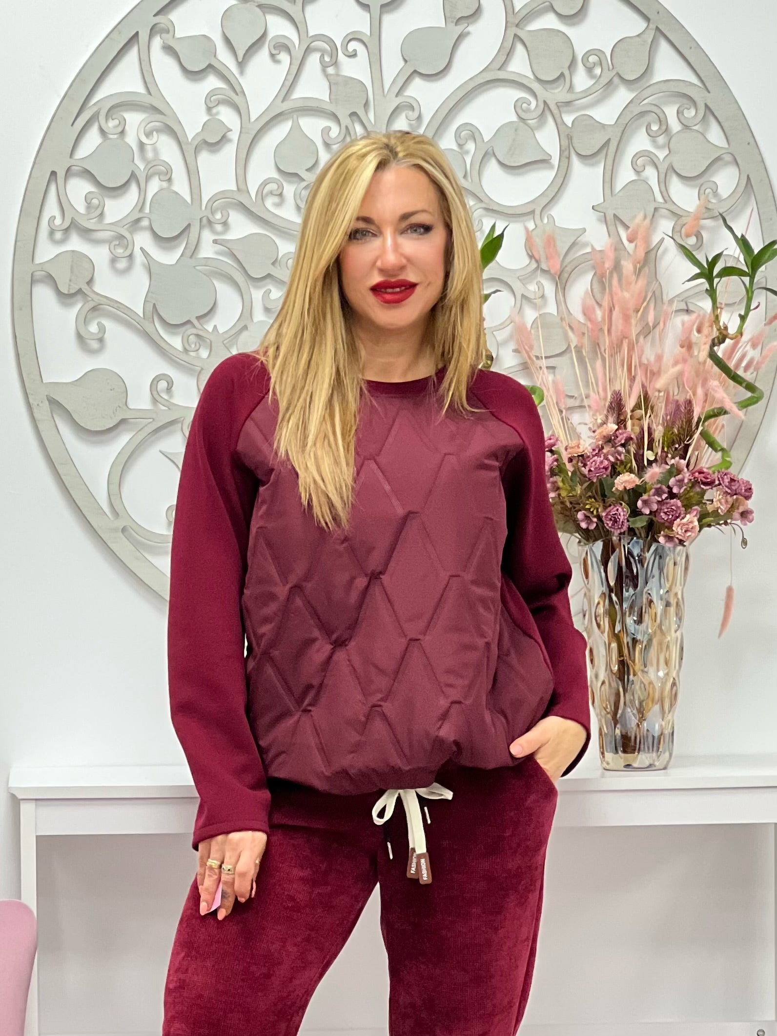 SUDADERA " Moana" BURDEOS