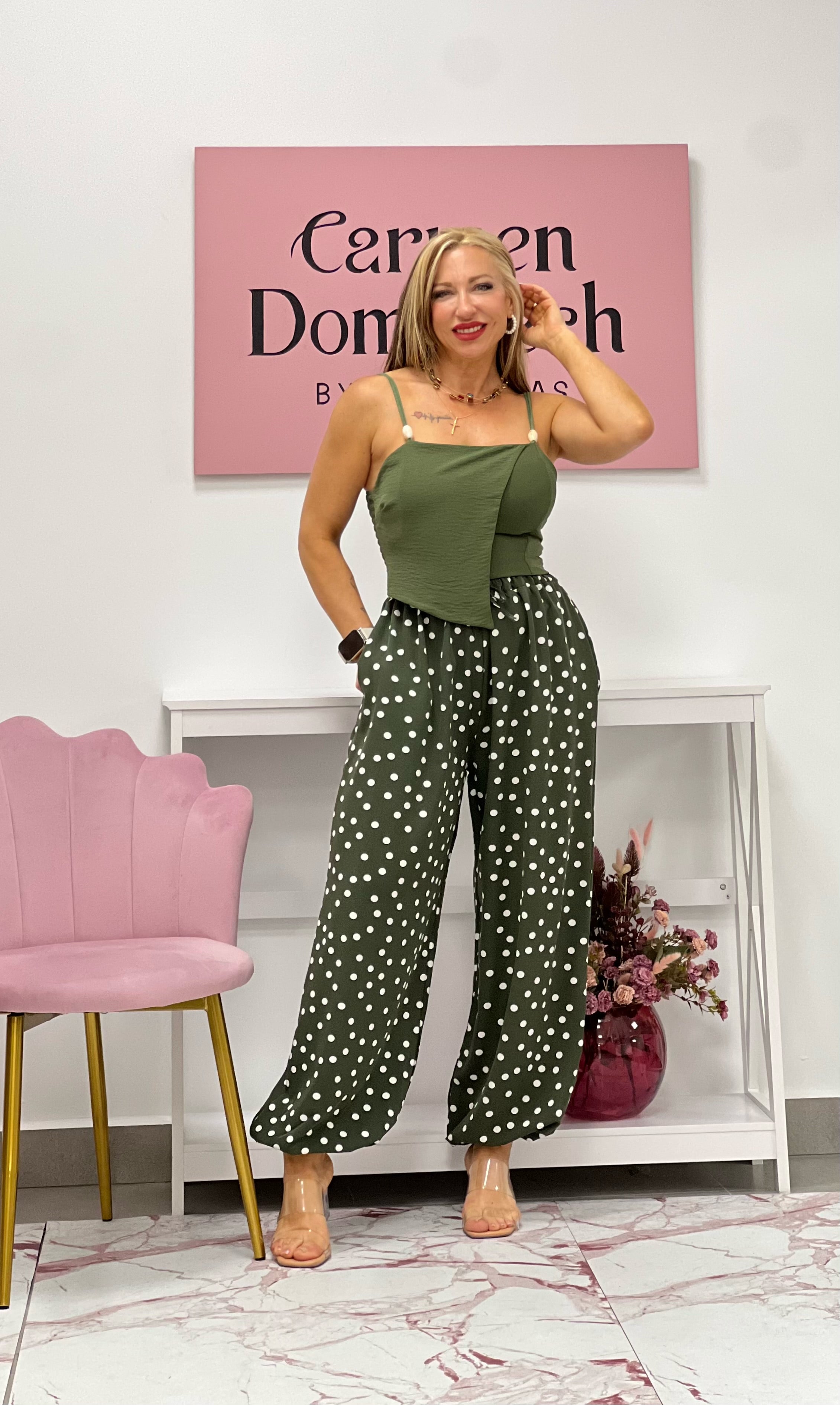 PANTALON “Zaida ” VERDE