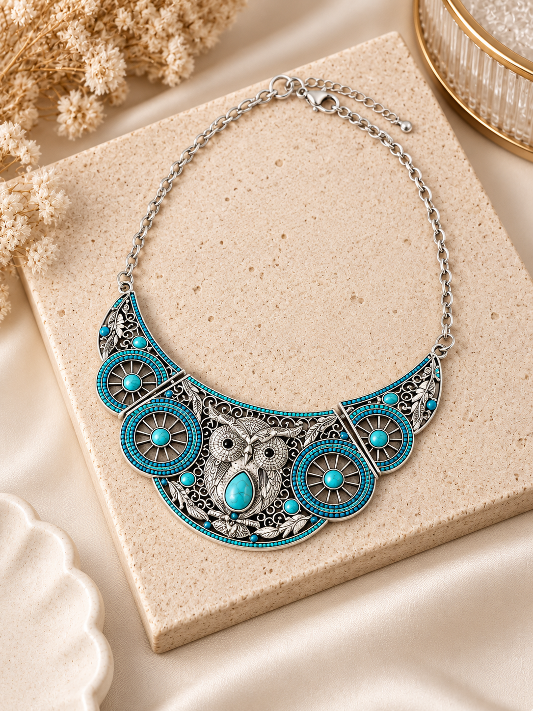 COLLAR BÚHO AZUL