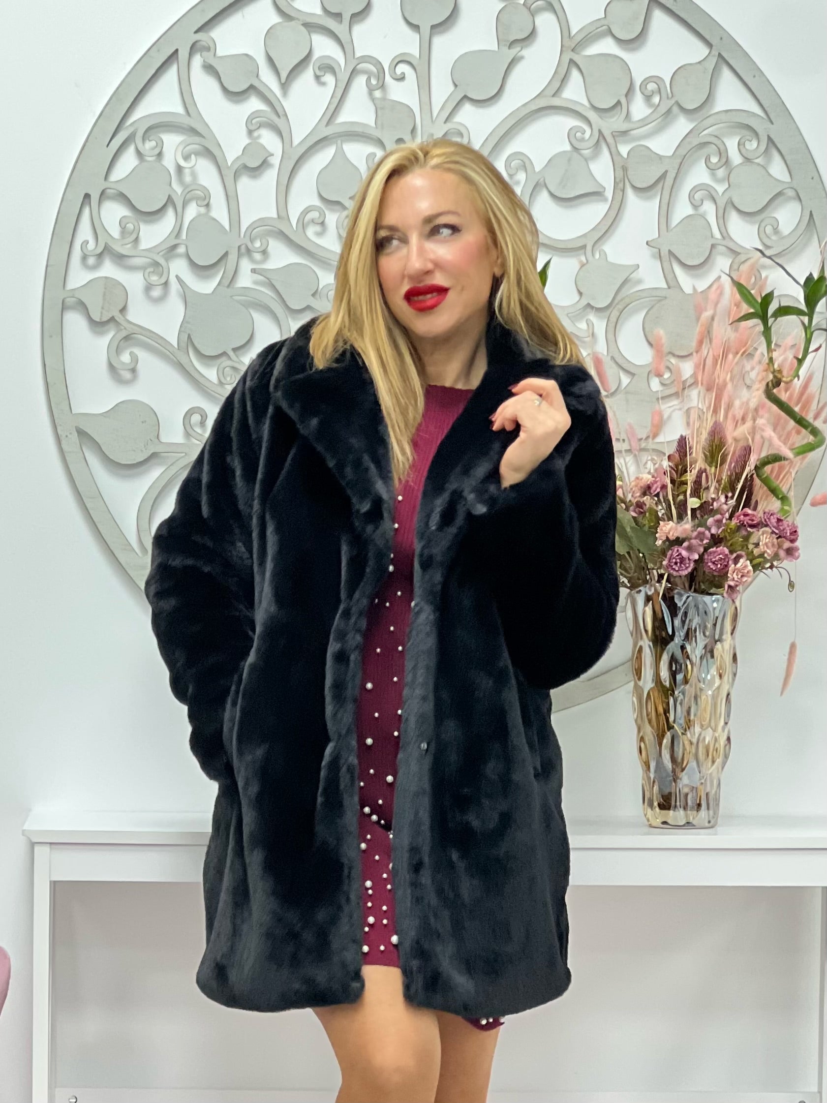 ABRIGO “Bloom” NEGRO