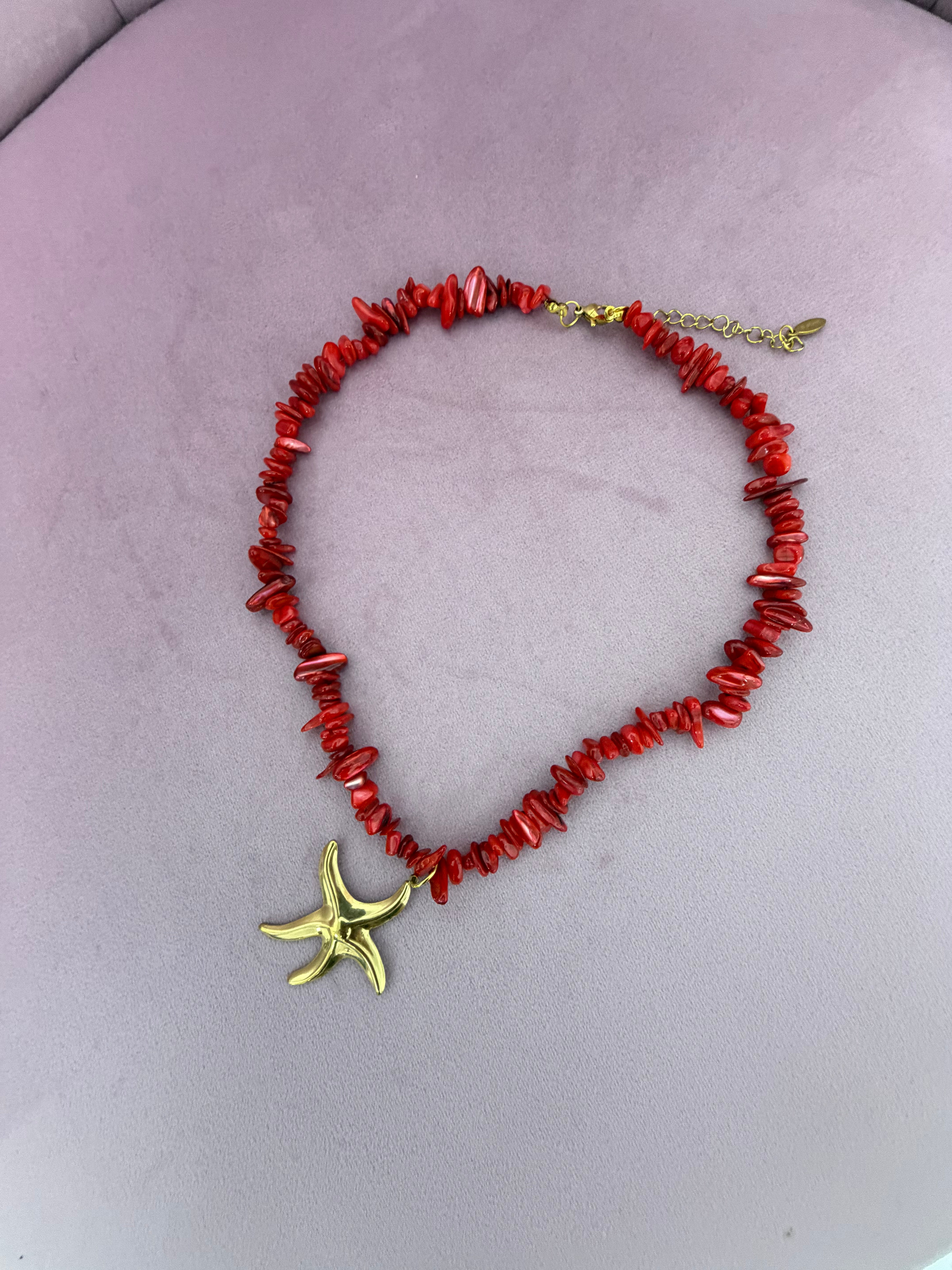 COLLAR CORAL “Estrella” PEQUEÑA