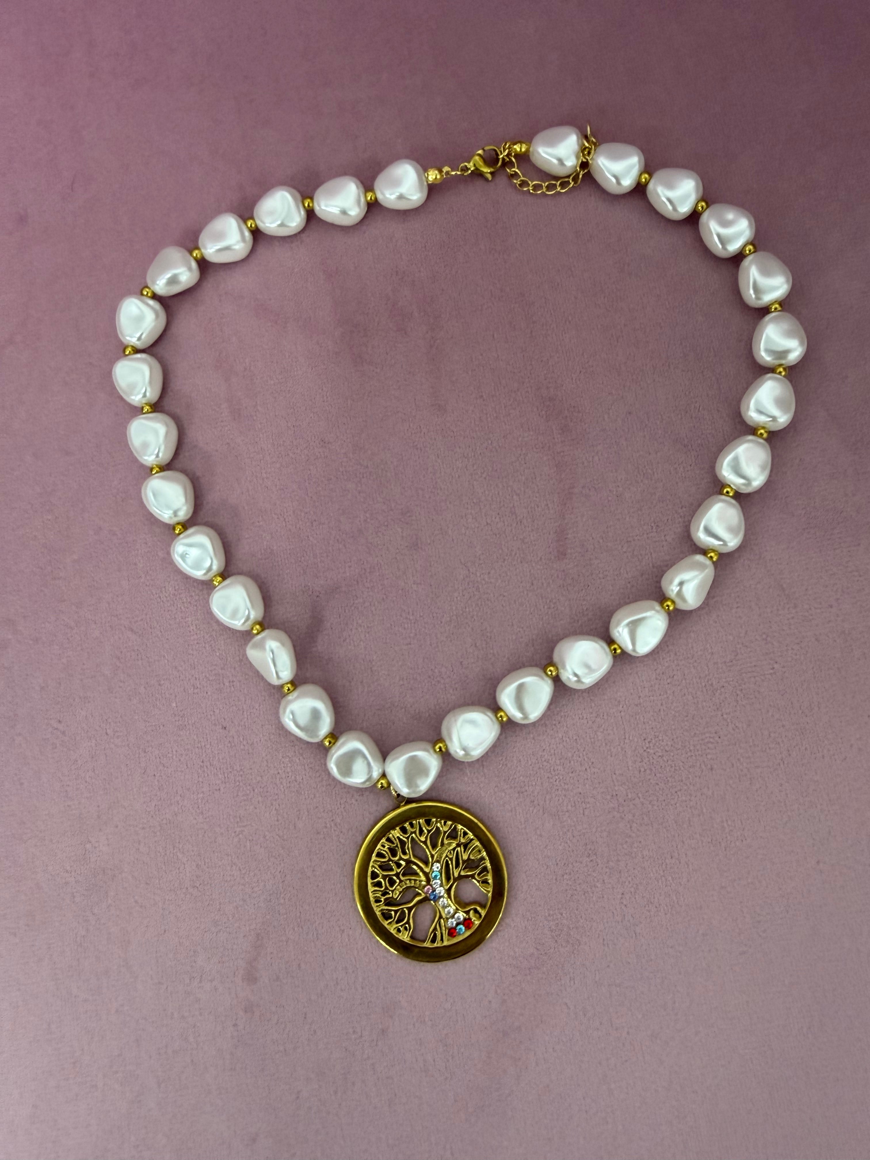 COLLAR PERLA “Árbol”