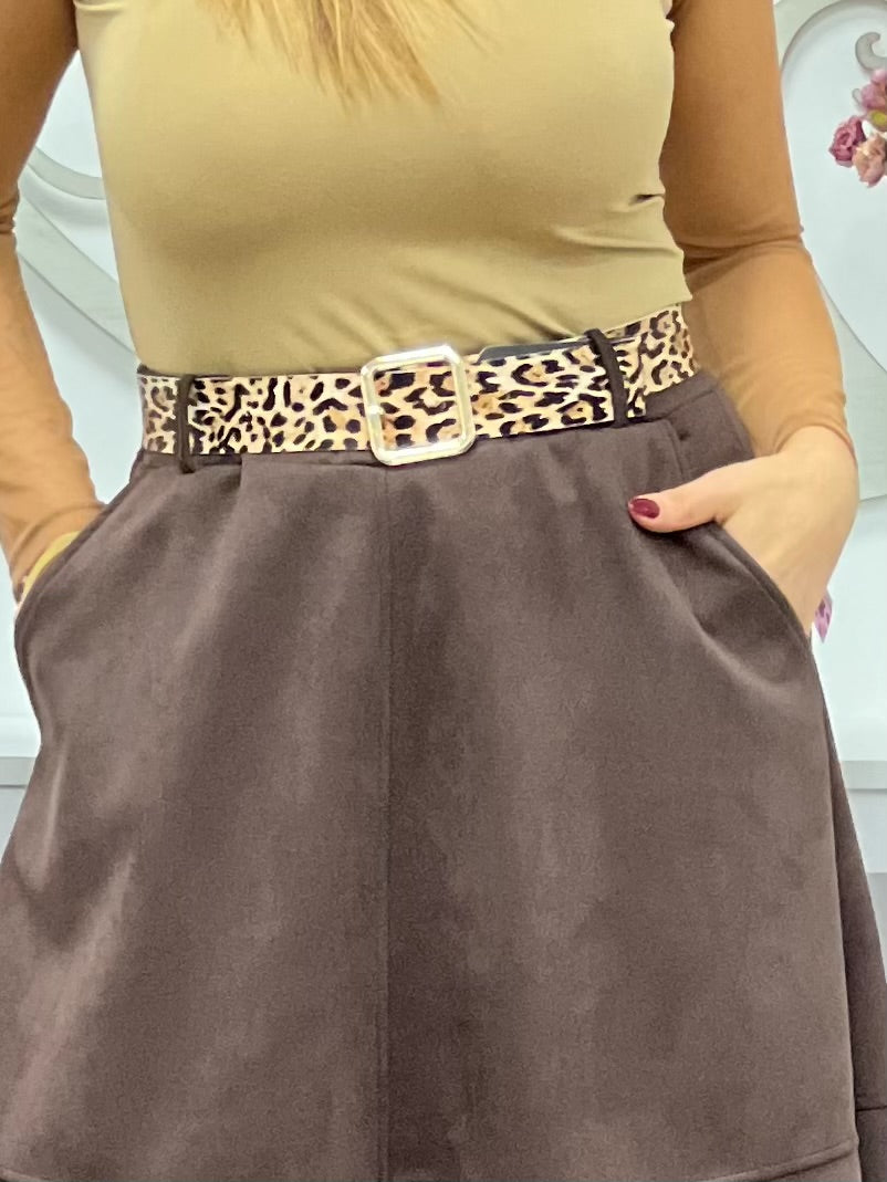 FALDA “Capa” CHOCOLATE