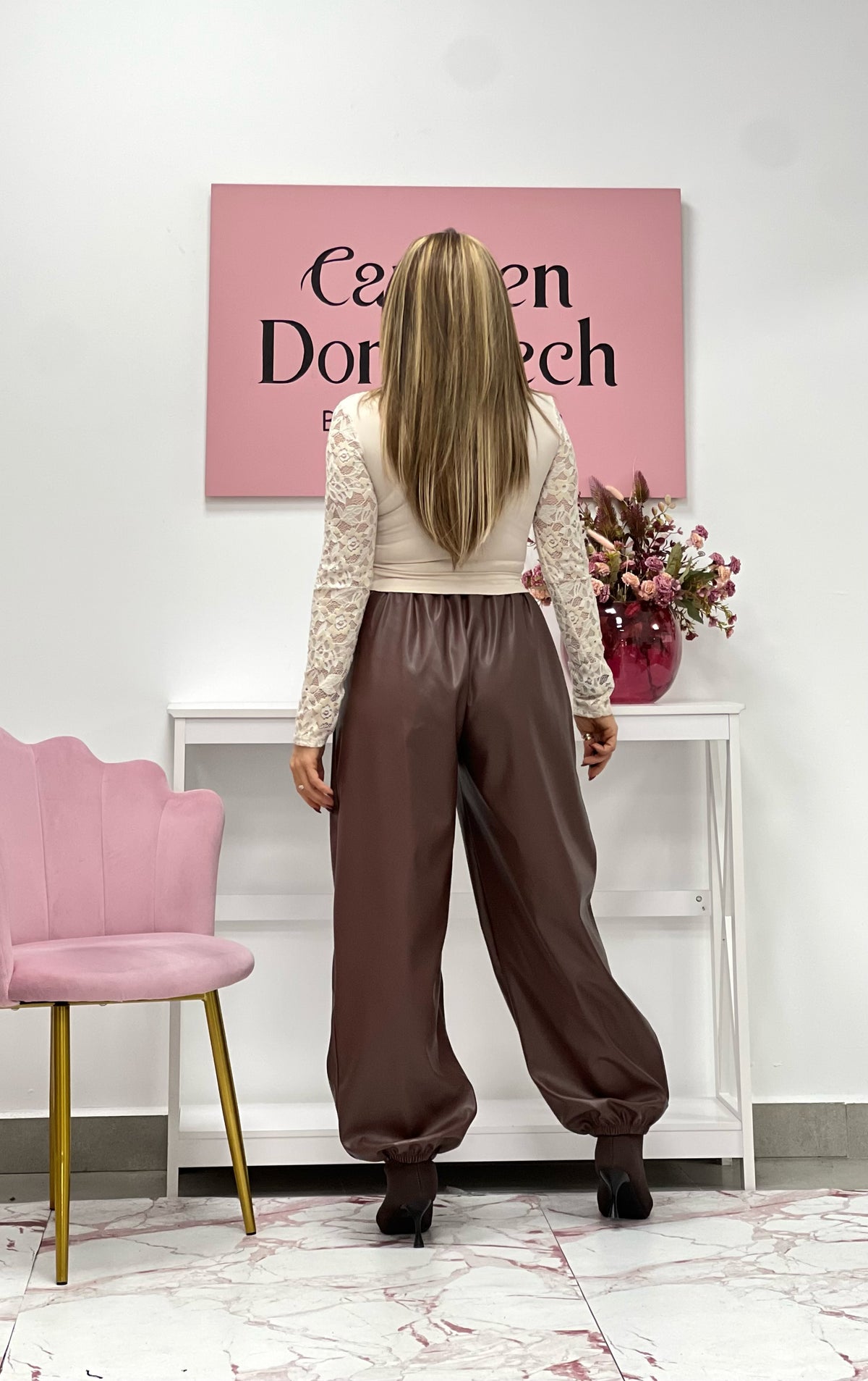 PANTALON “Julia” MOKA