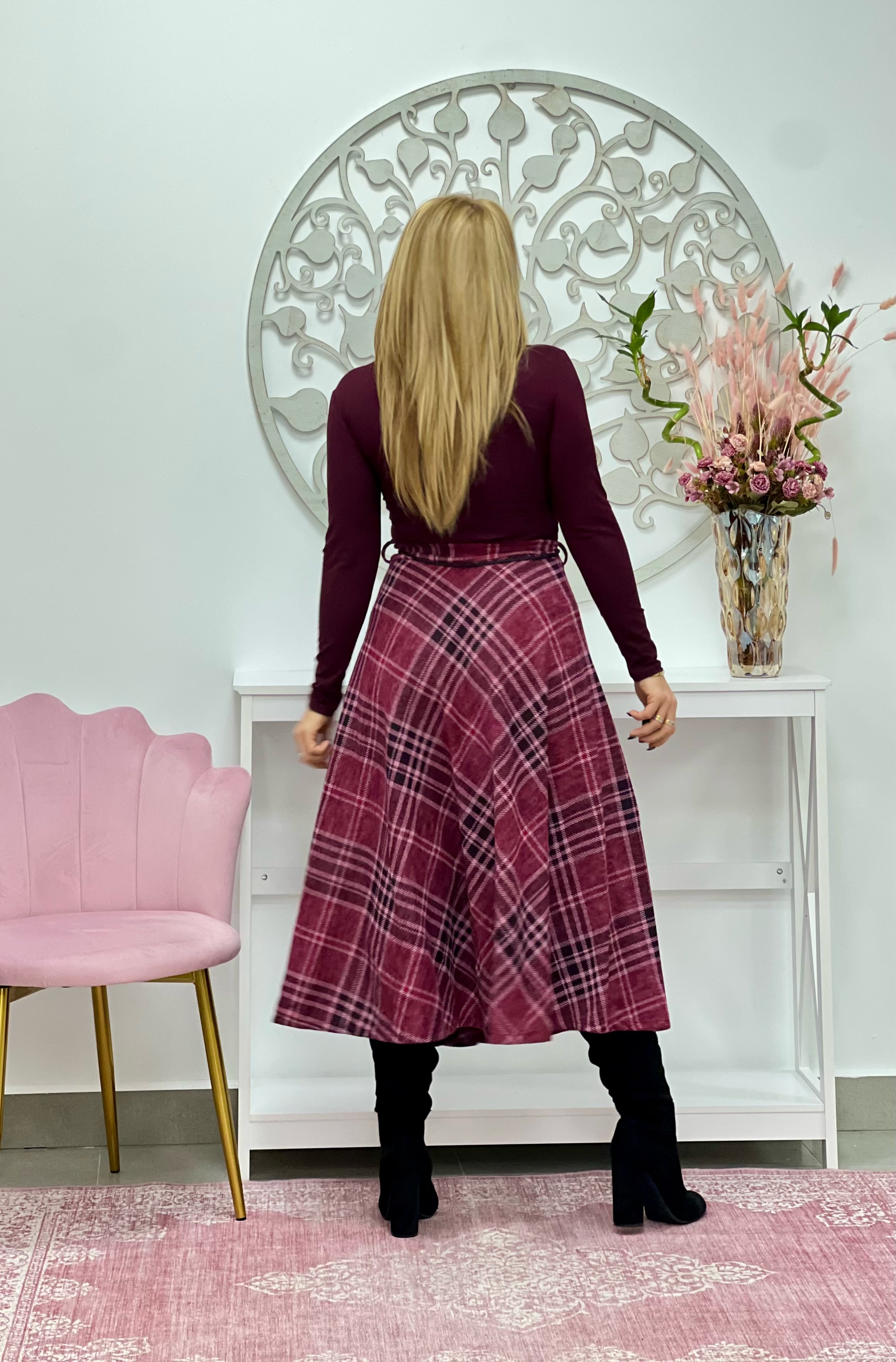 FALDA “Yara” BURDEOS