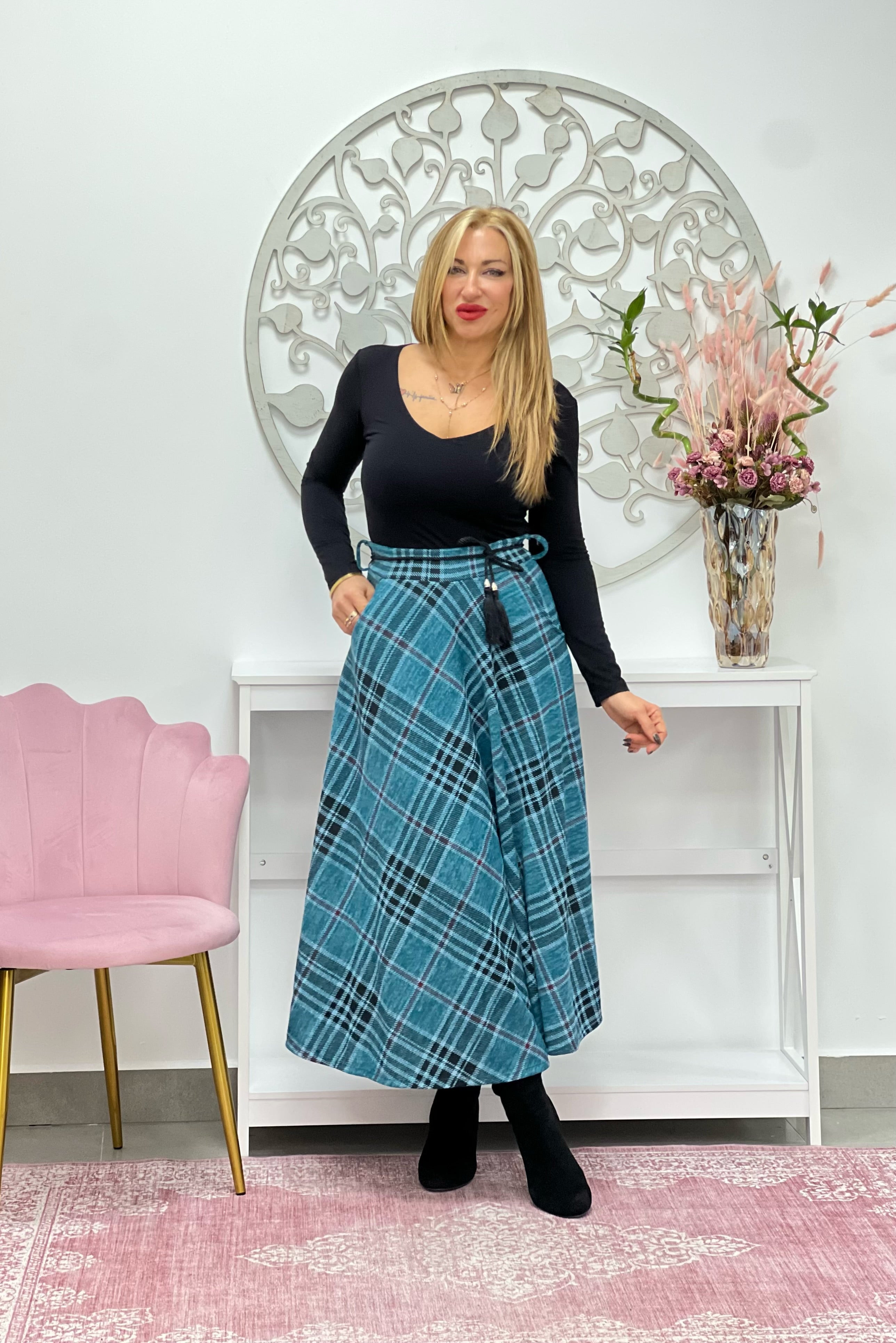 FALDA “Yara” AZUL