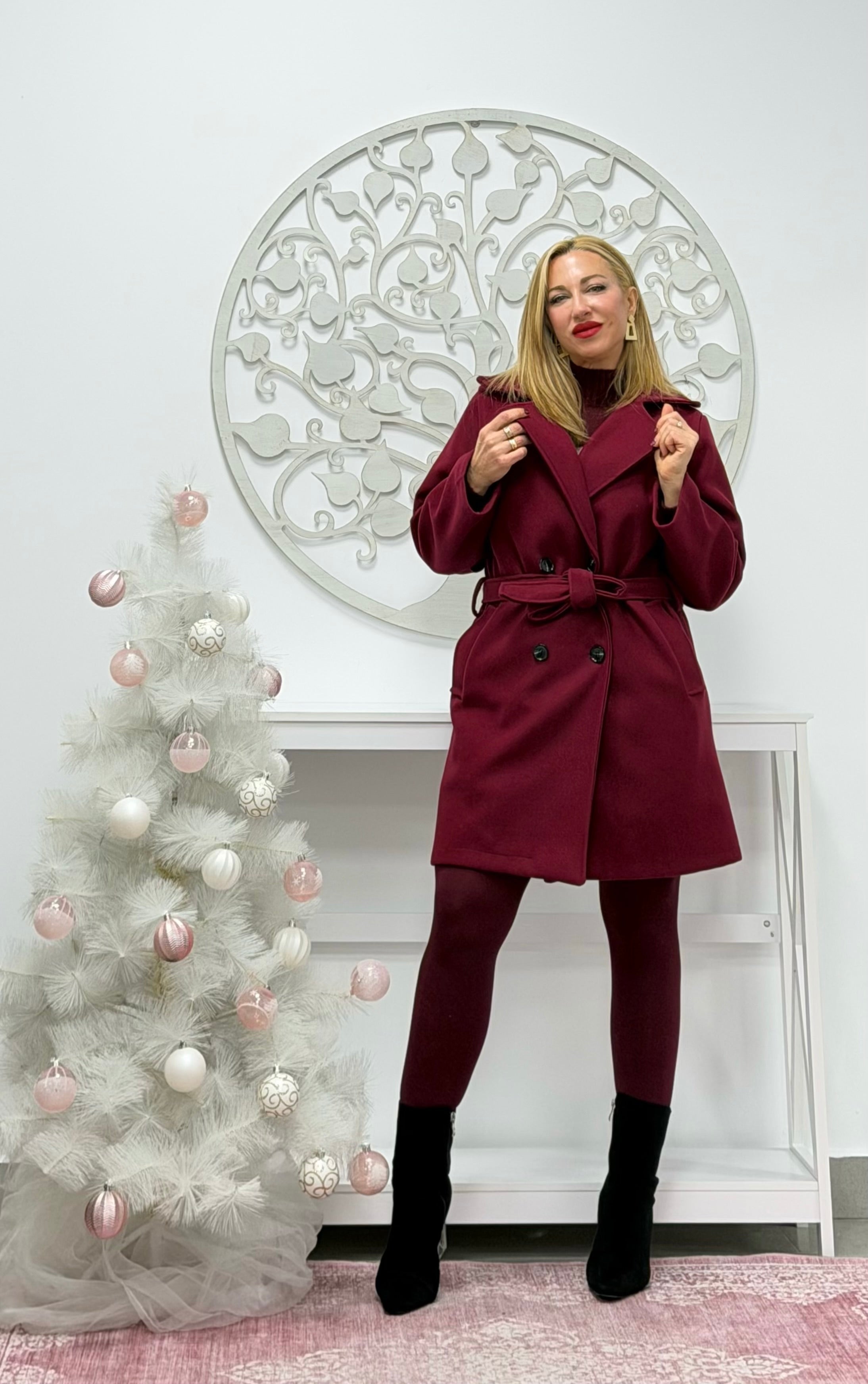 ABRIGO " Enero" BURDEOS