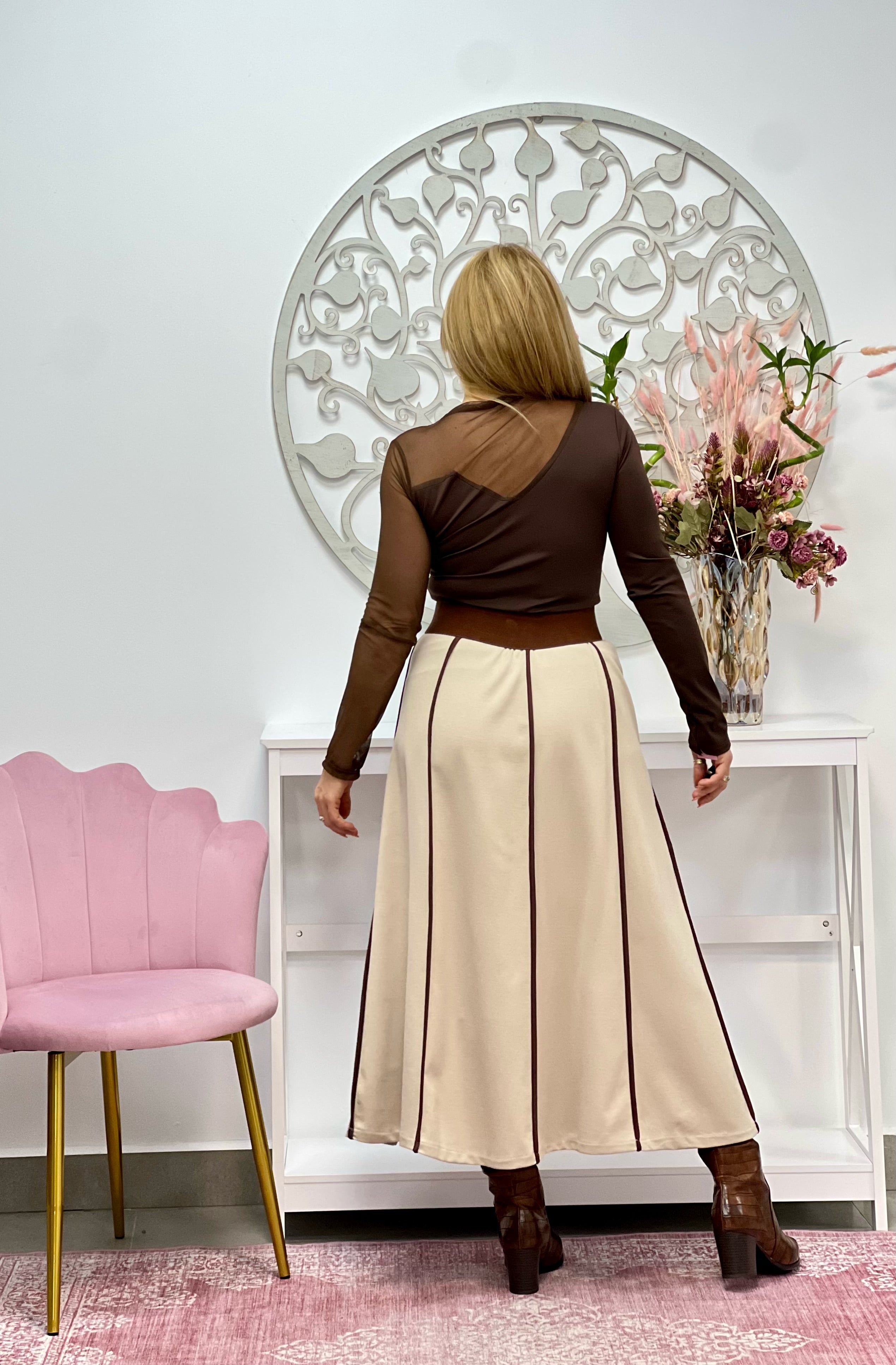 FALDA “Xena” BEIGE