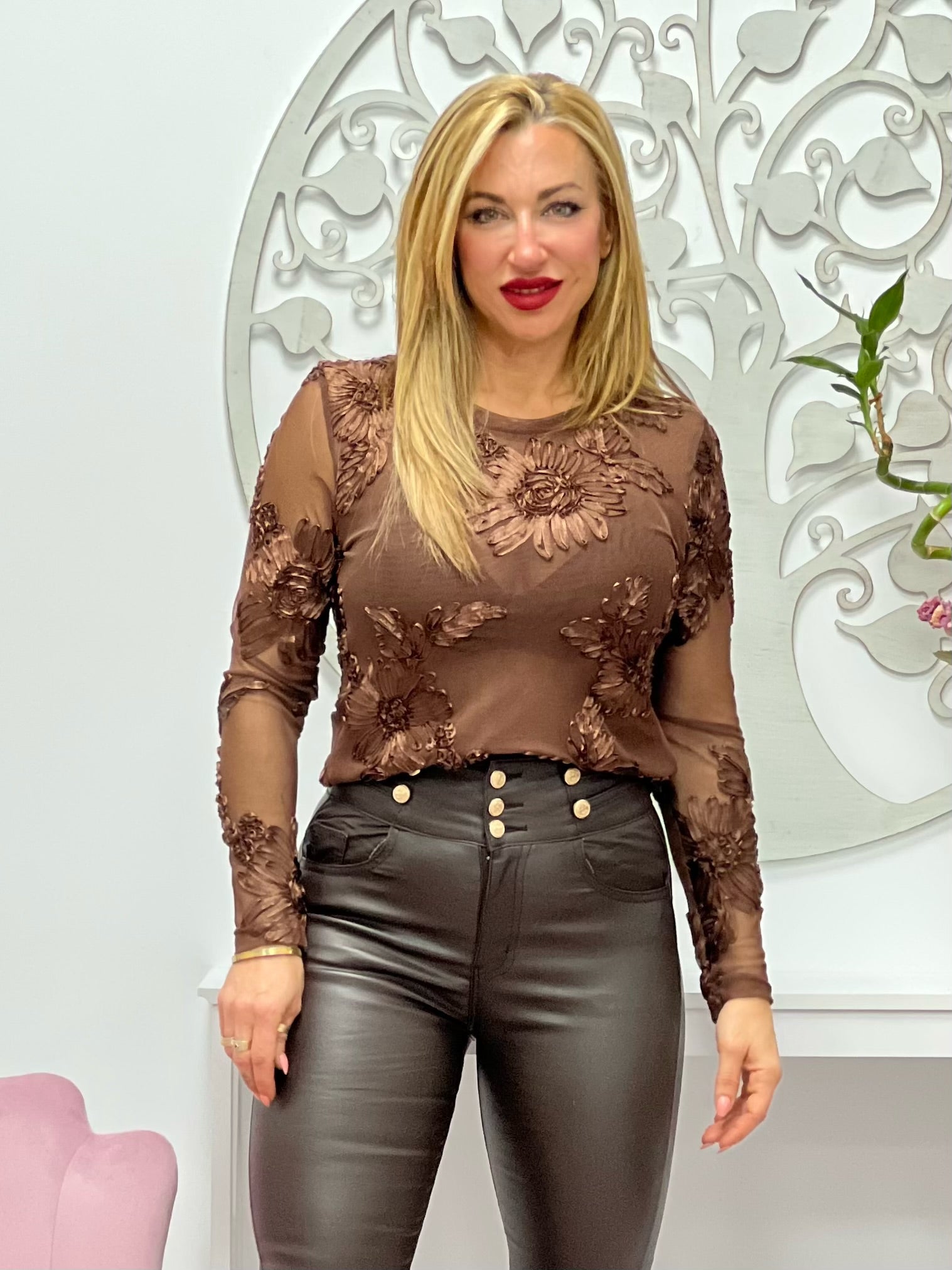 PANTALON “Claudia” MARRÓN