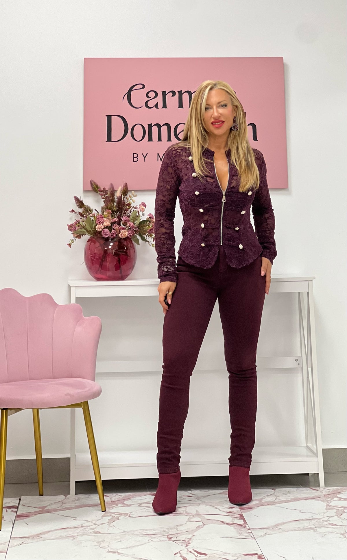 CHAQUETA “Carlota” BERENJENA