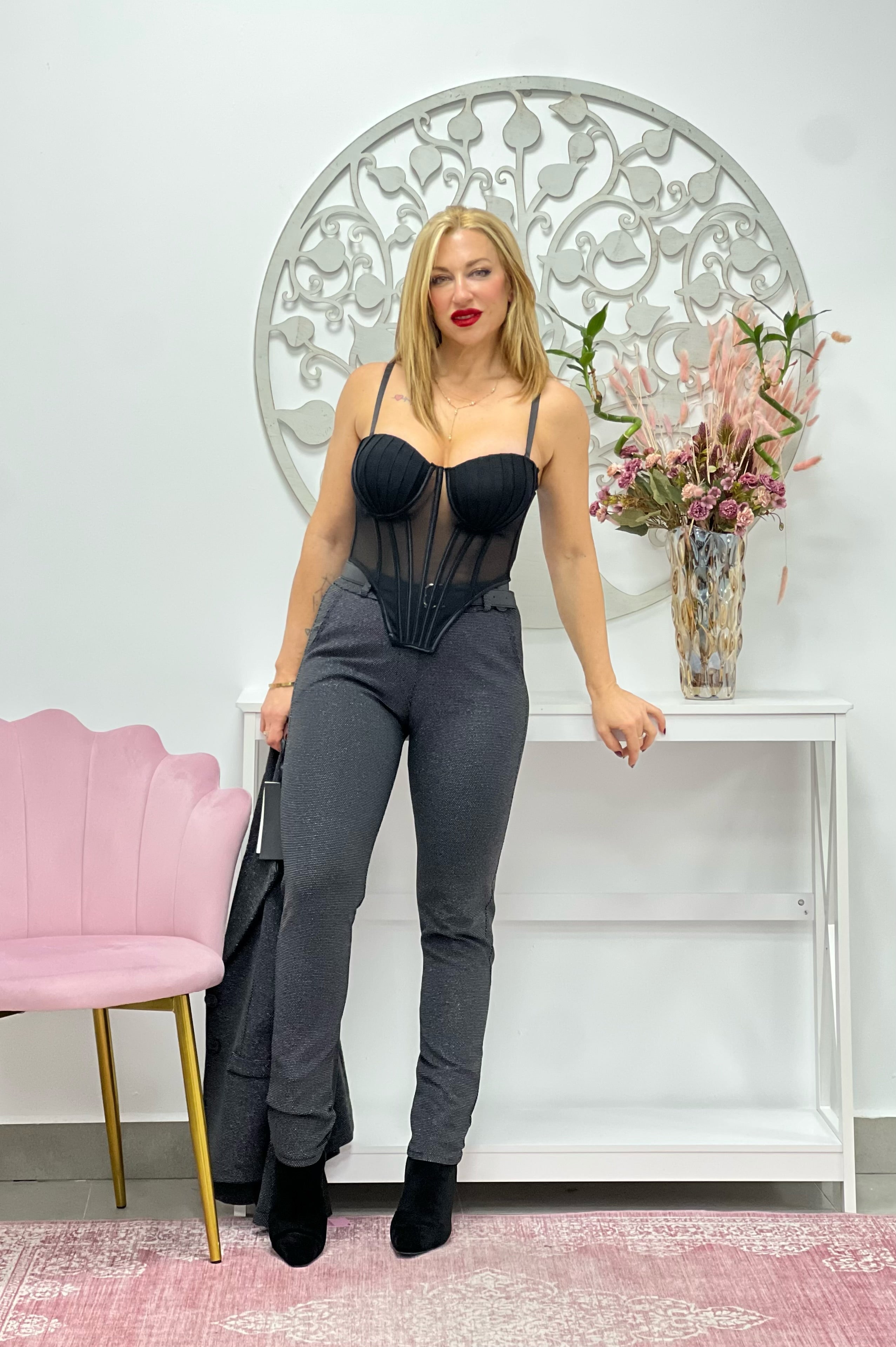 CORPIÑO “Diva” NEGRO