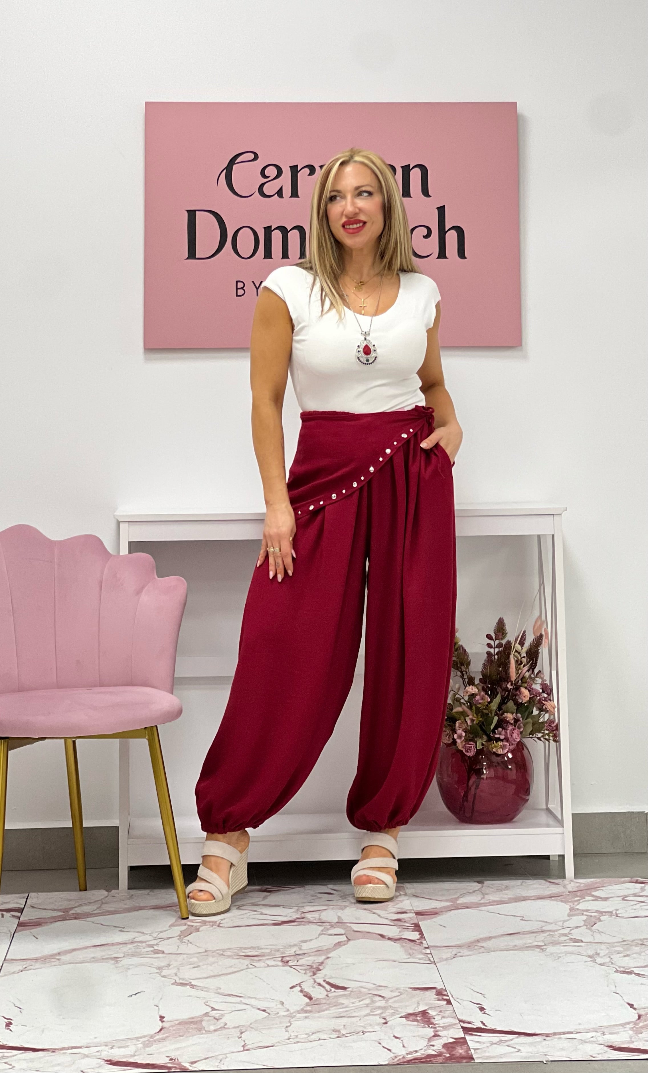 PANTALÓN “Ibiza” ROJO INDIO