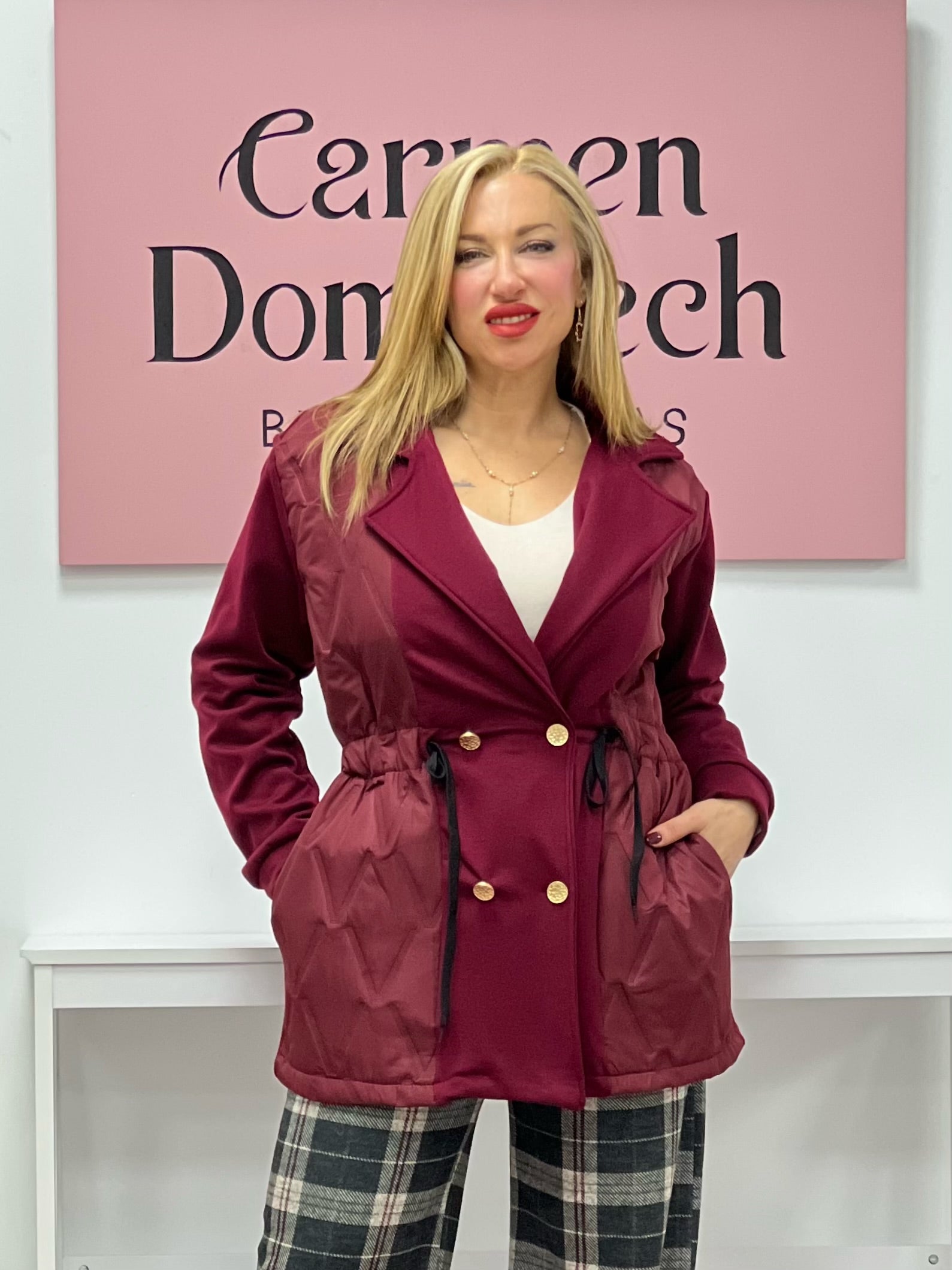 CHAQUETA “Gaby” BURDEOS