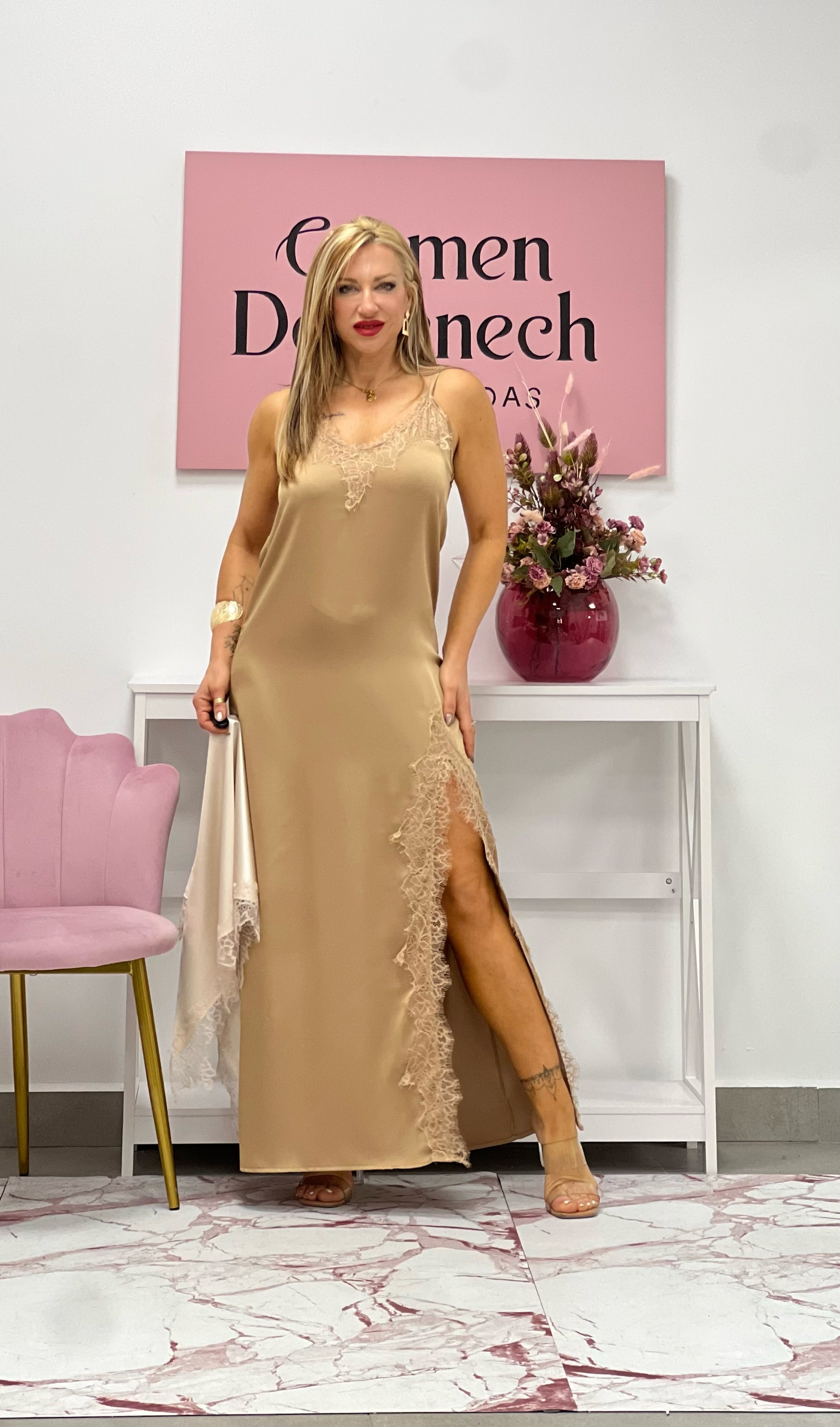 VESTIDO “Alma” BRONCE