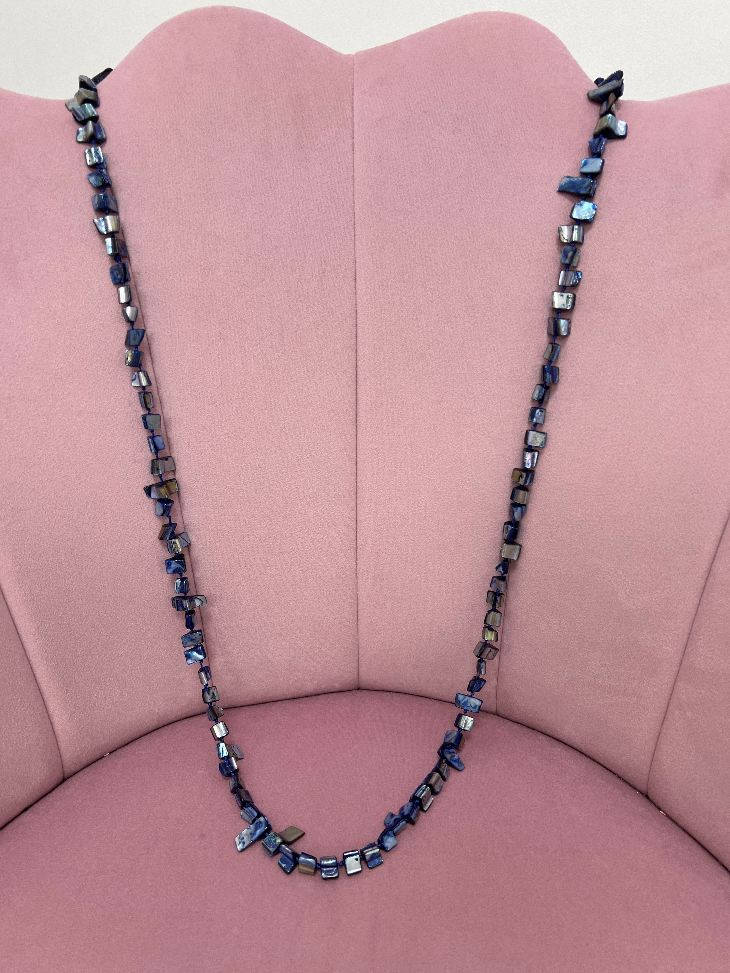 COLLAR CRISTAL AZUL MARINO