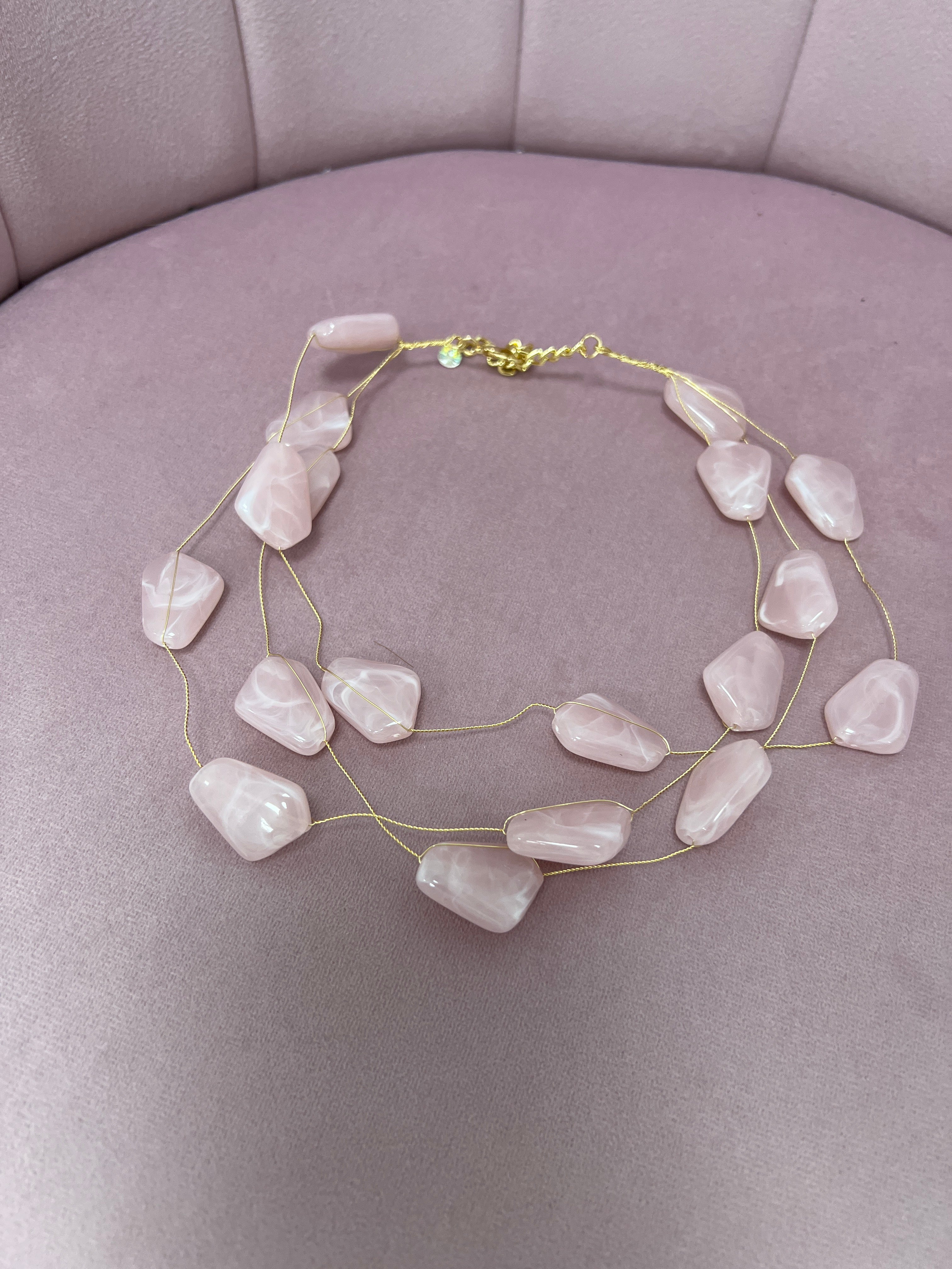 GARGANTILLA “Piedras” ROSA