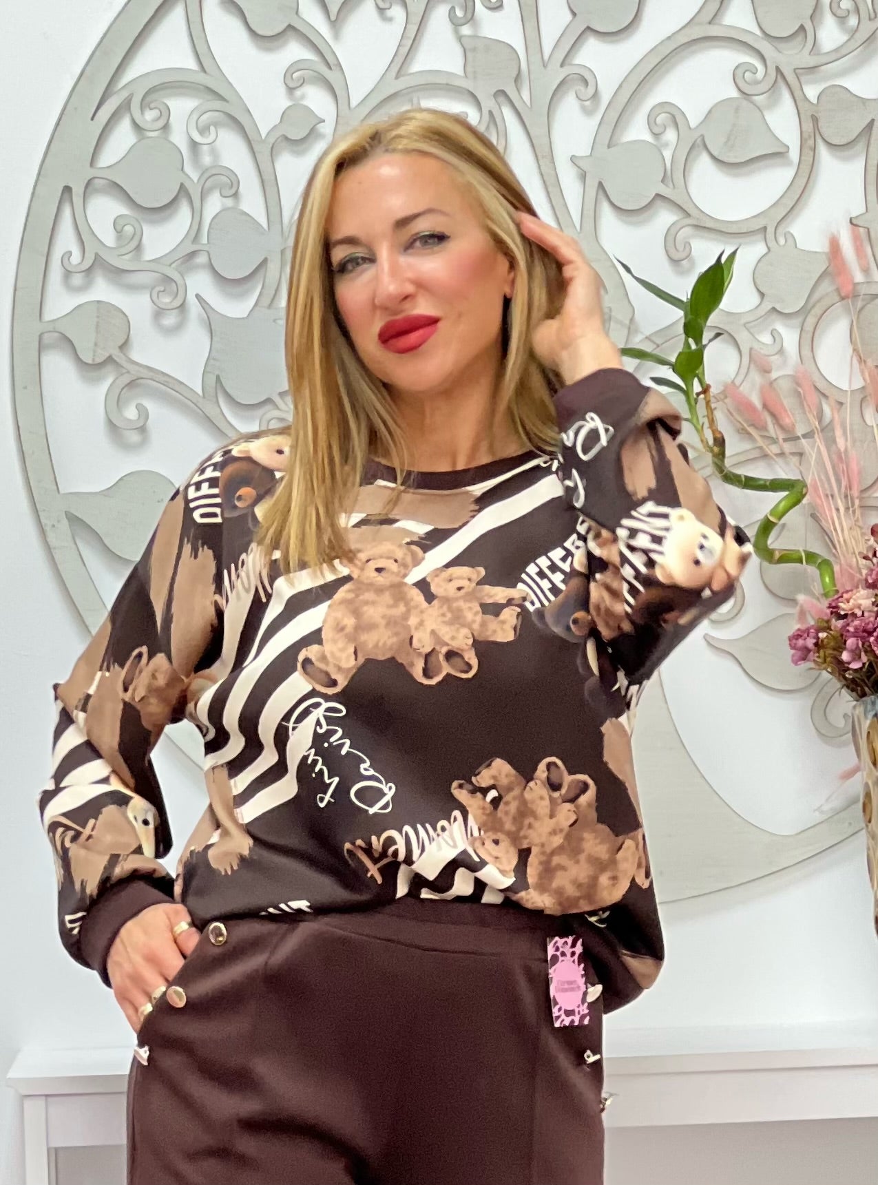 CONJUNTO “Celia” MARRÓN