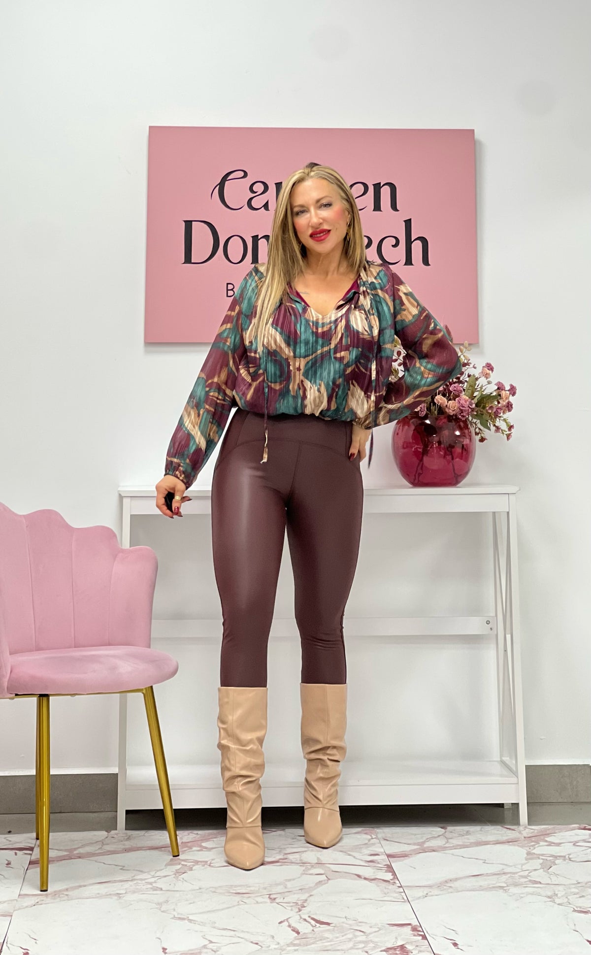 LEGGIN “Piel de gato” BERENJENA