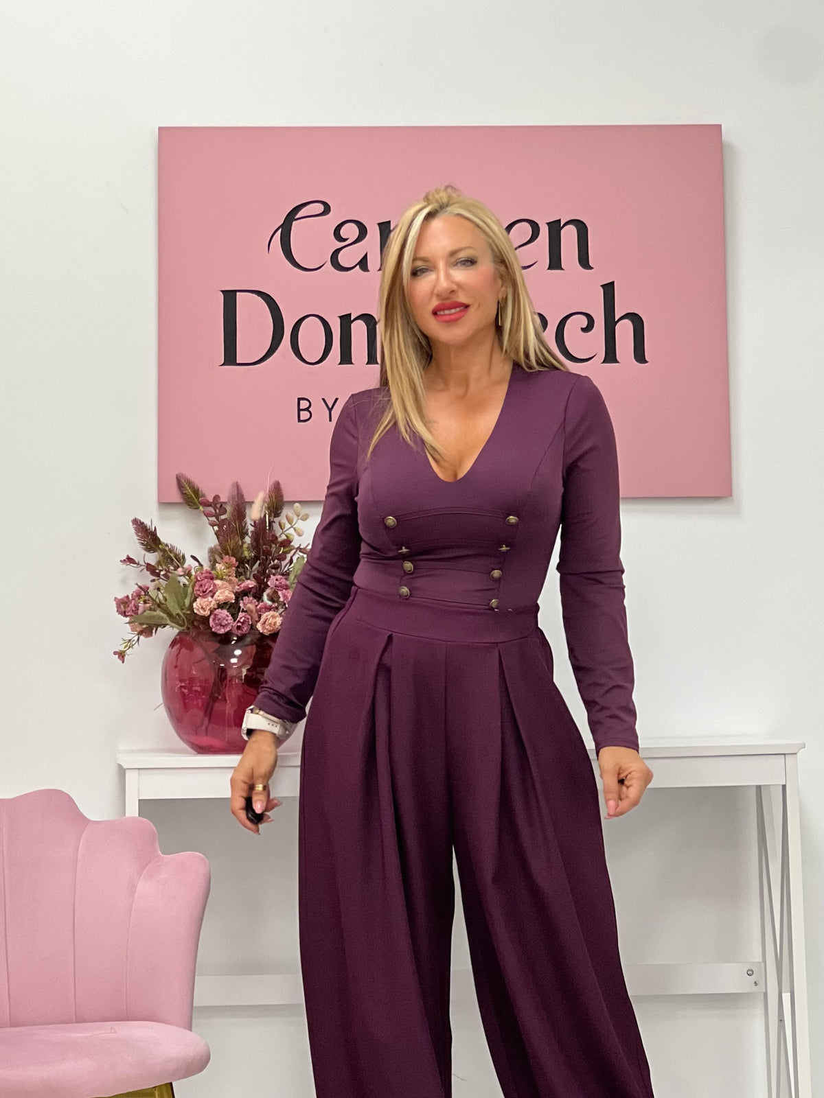 CONJUNTO “Silvia” BERENJENA