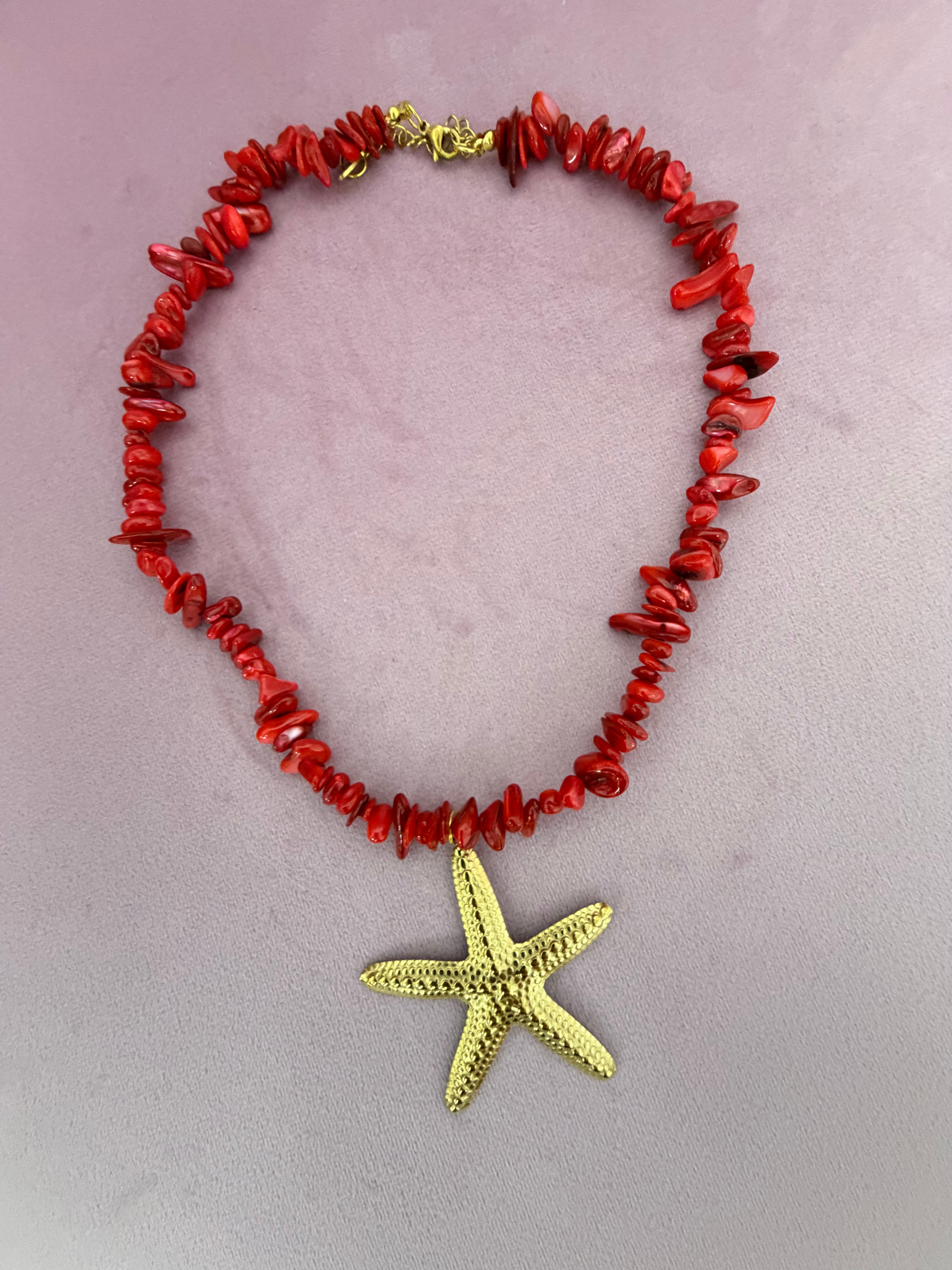 COLLAR CORAL “Estrella” GRANDE
