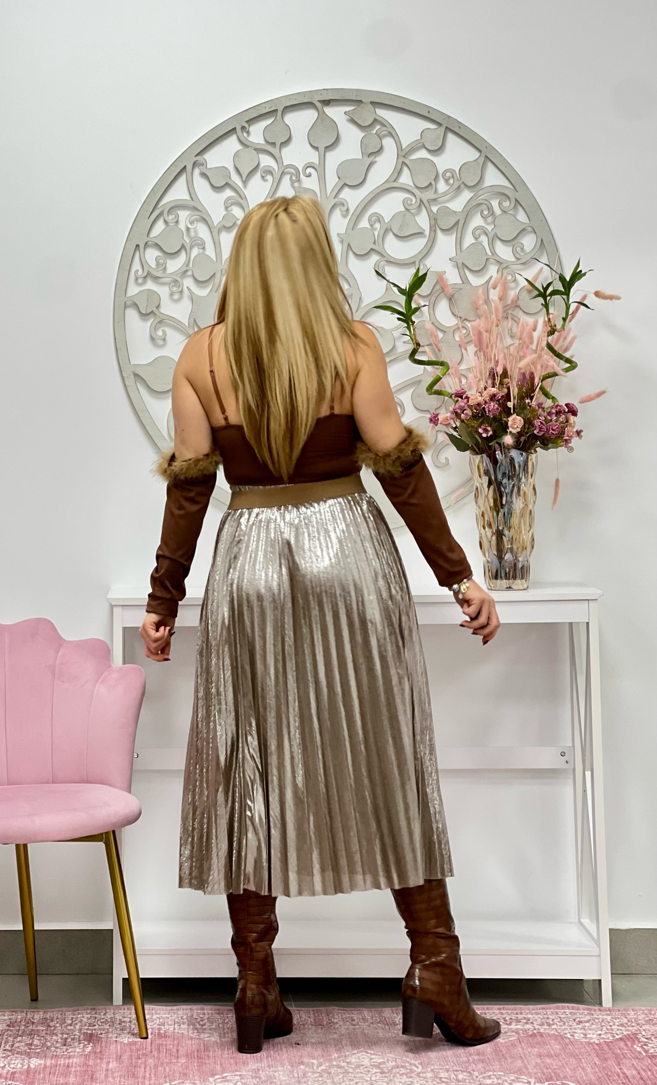 FALDA “Destello” CHAMPÁN