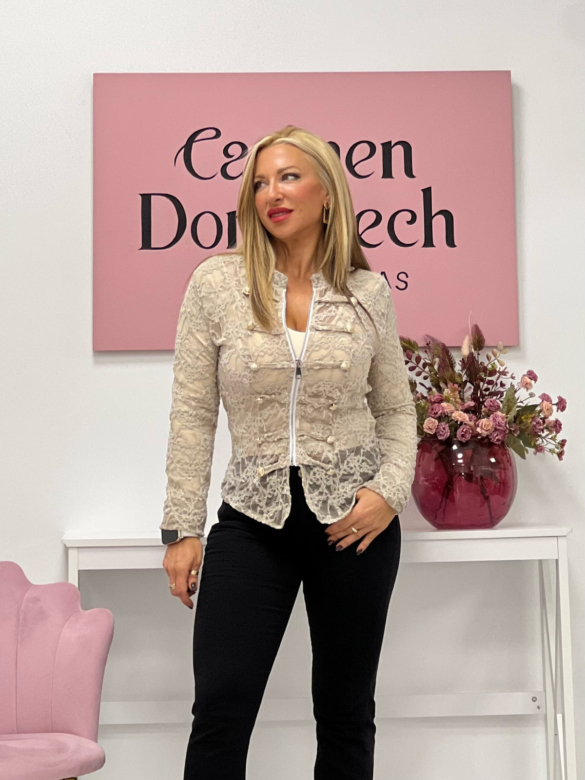CHAQUETA “Carlota” MARFIL