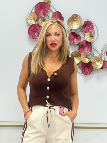 CHALECO "Alma" MARRÓN