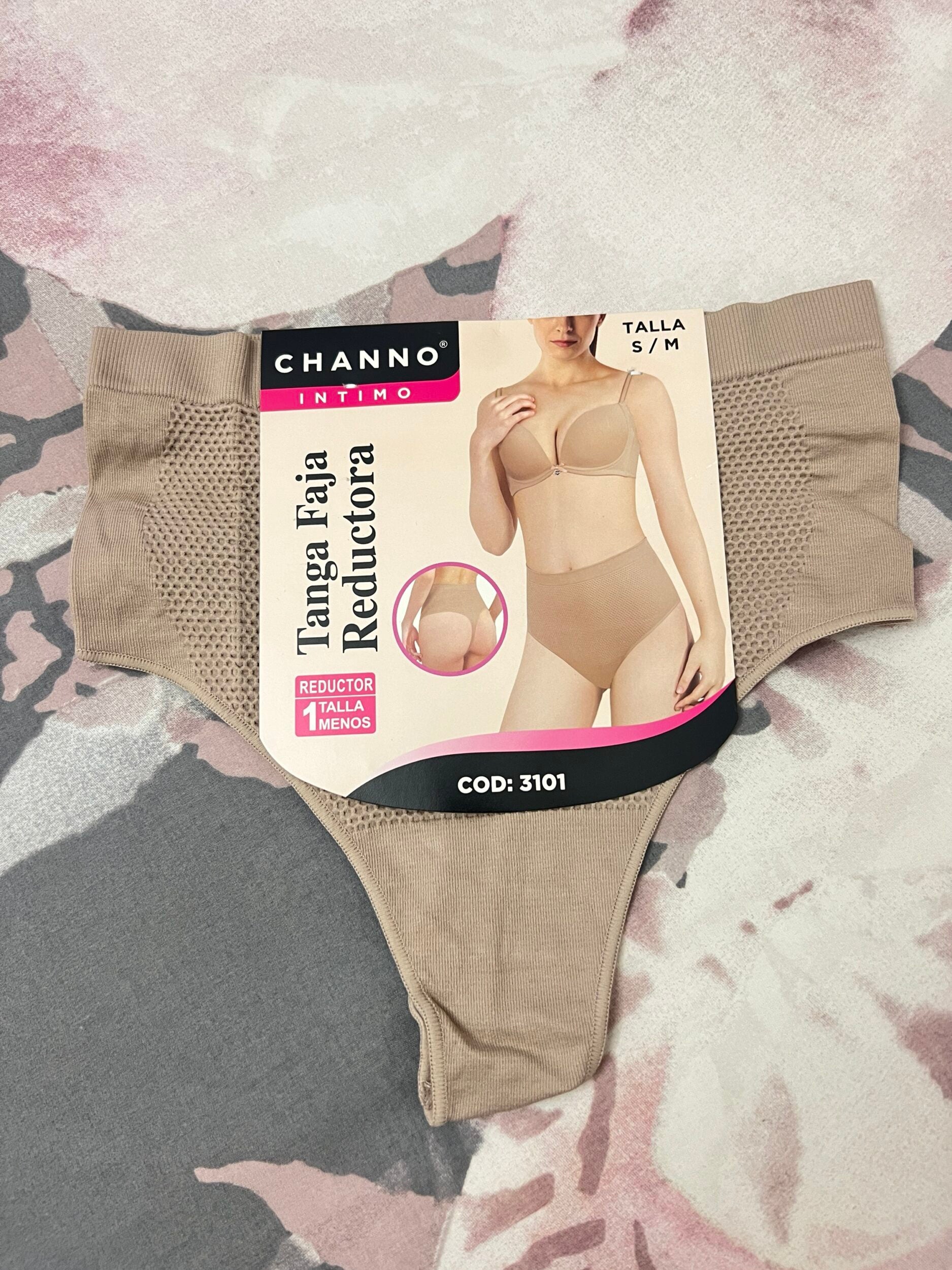 CHANNO TANGA FAJA REDUCTORA BEIGE